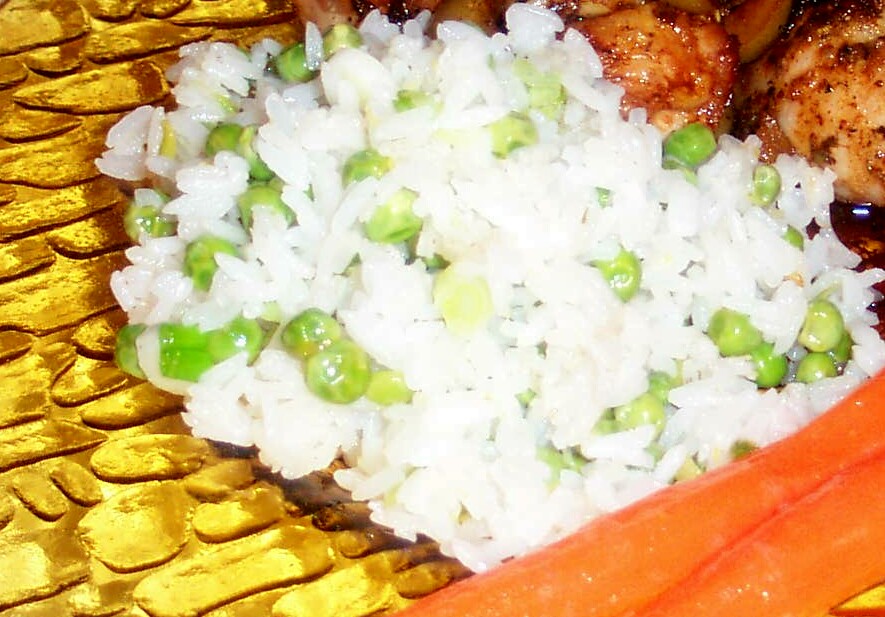 LEMON RICE W/ PEAS & GREEN ONIONS