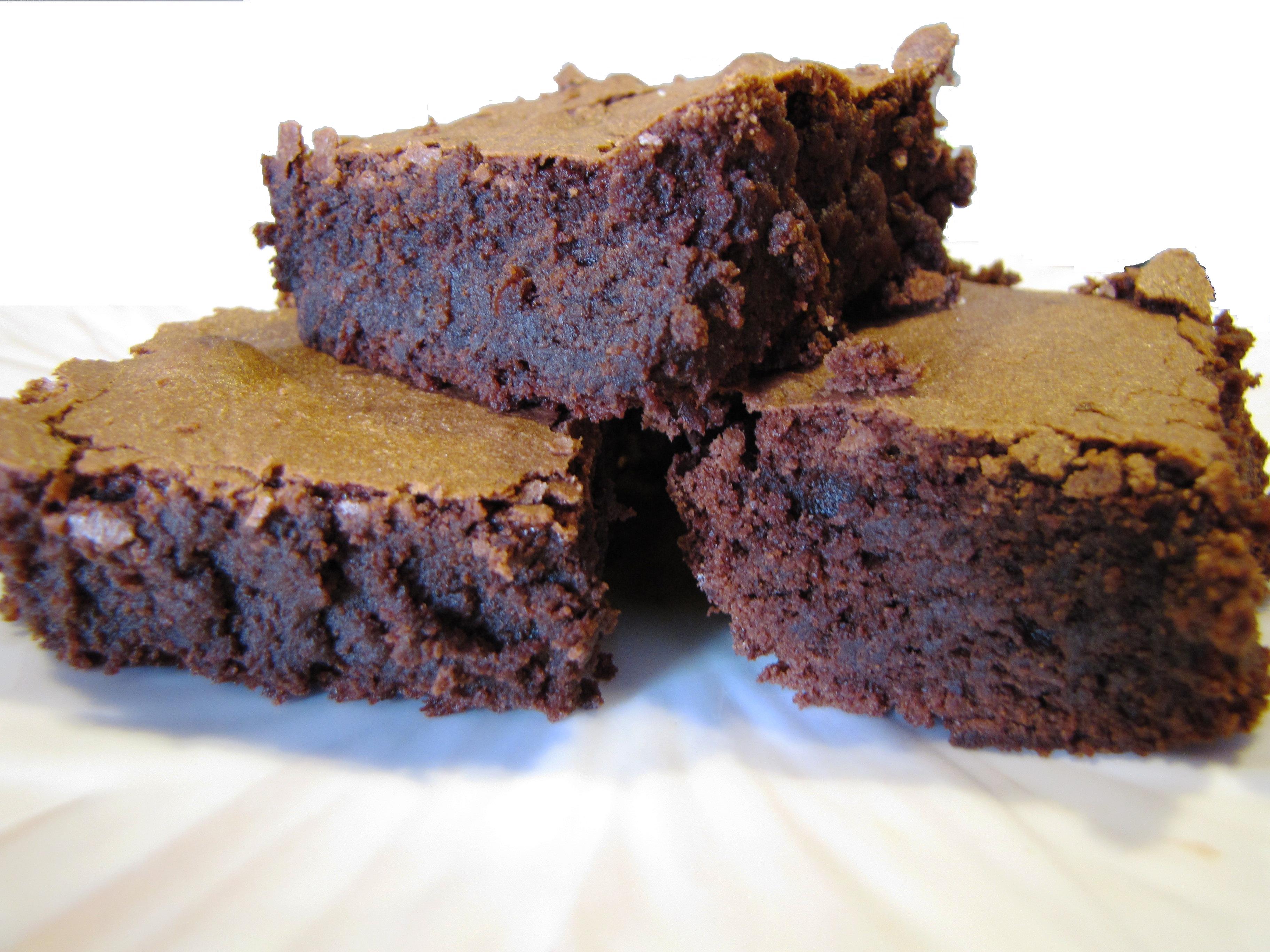 INTENSELY DEEP DARK CHOCOLATE BROWNIES