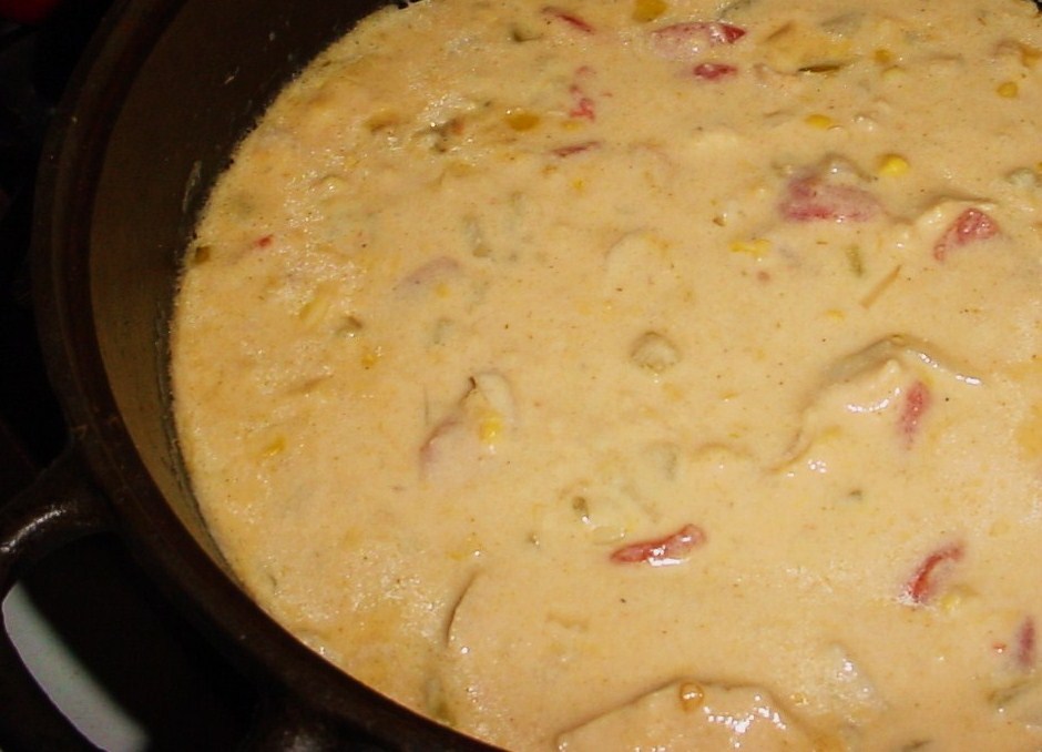 KITTENCAL'S SPICY MEXICAN CHICKEN CORN CHOWDER