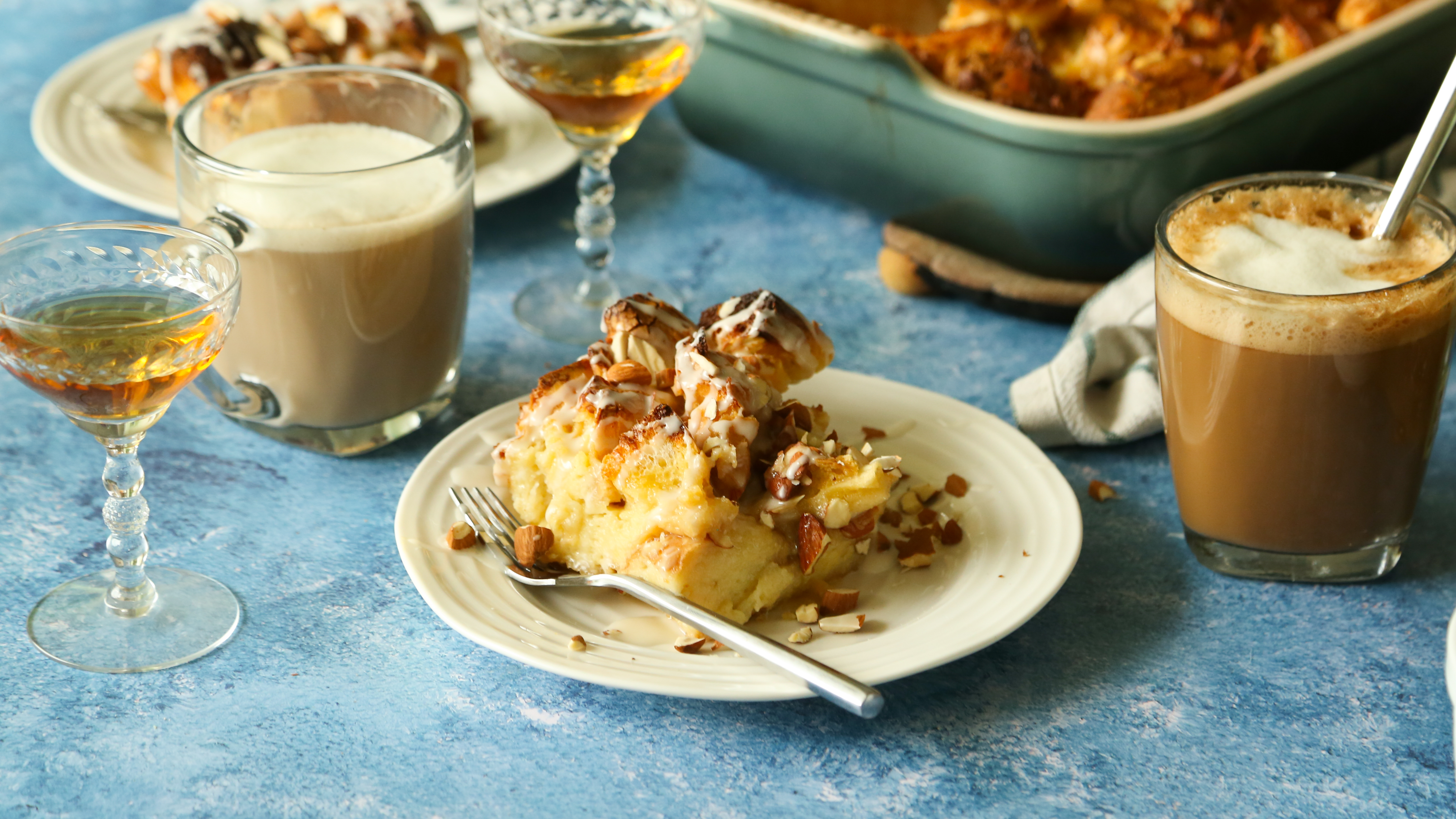 AMARETTO BREAD PUDDING