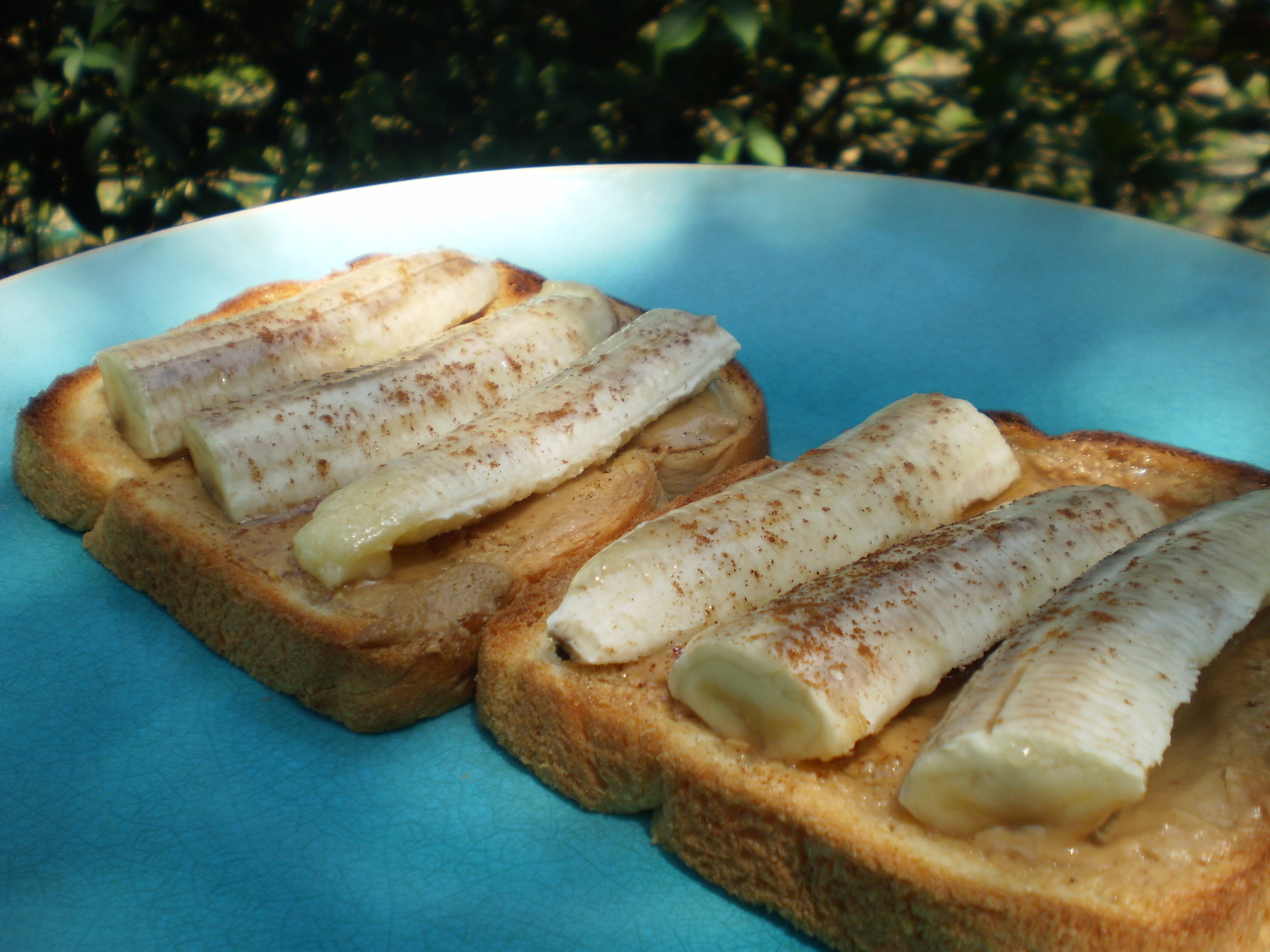 GRILLED BANANA, PEANUT BUTTER AND HONEY ON TOAST (DIABETIC)