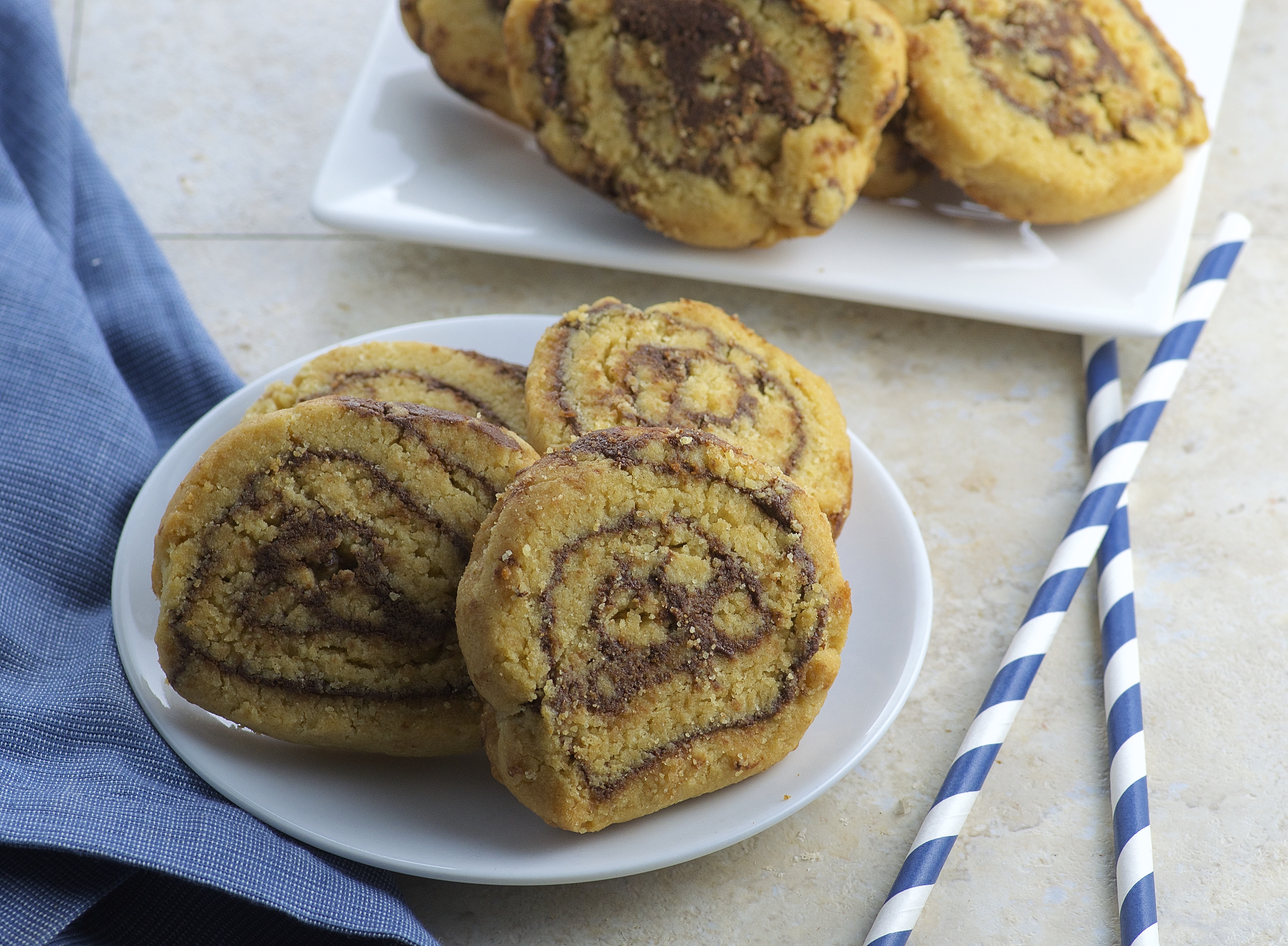 PEANUT BUTTER PINWHEEL COOKIES