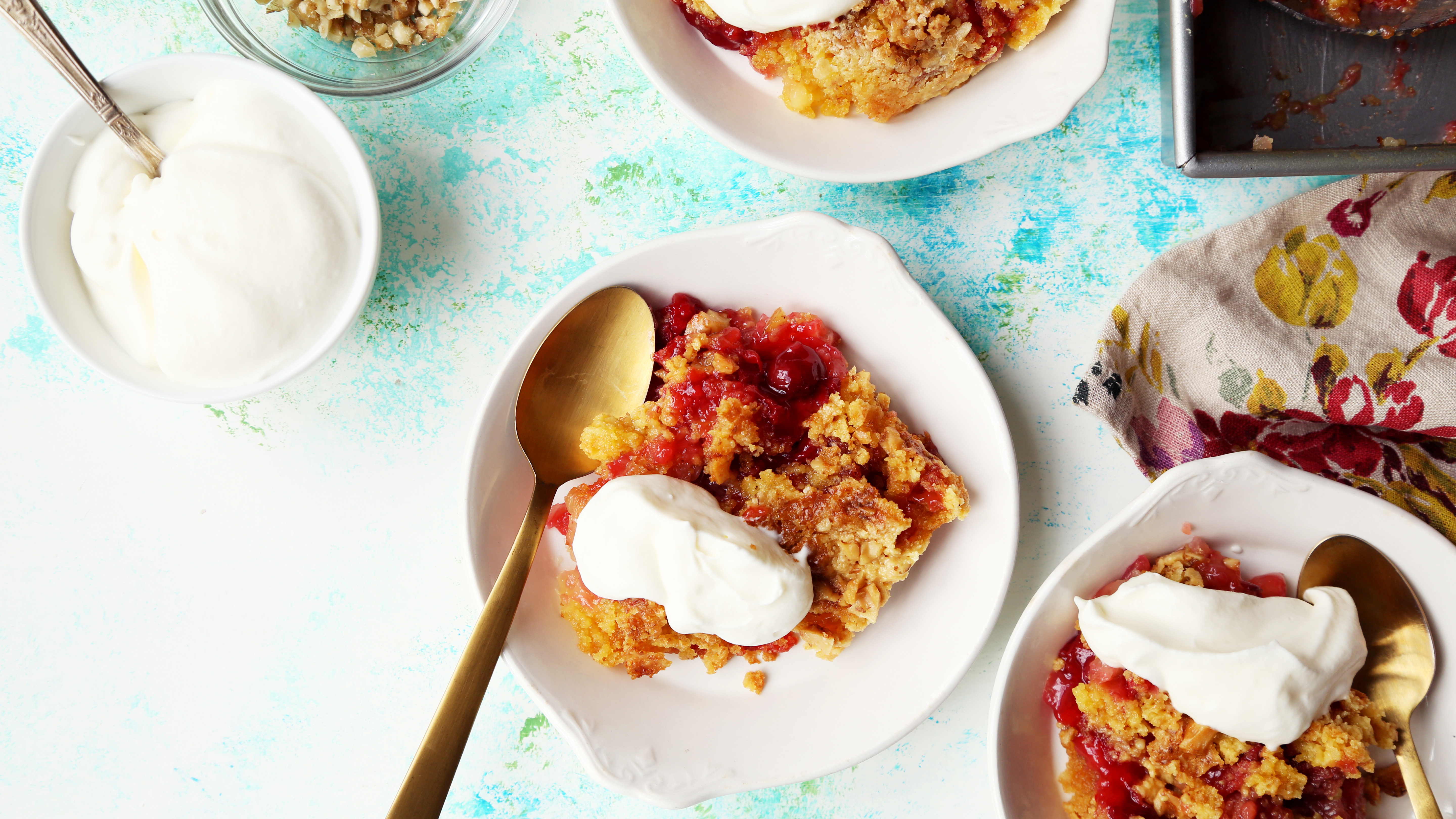 Tropical Berry Dump Cake