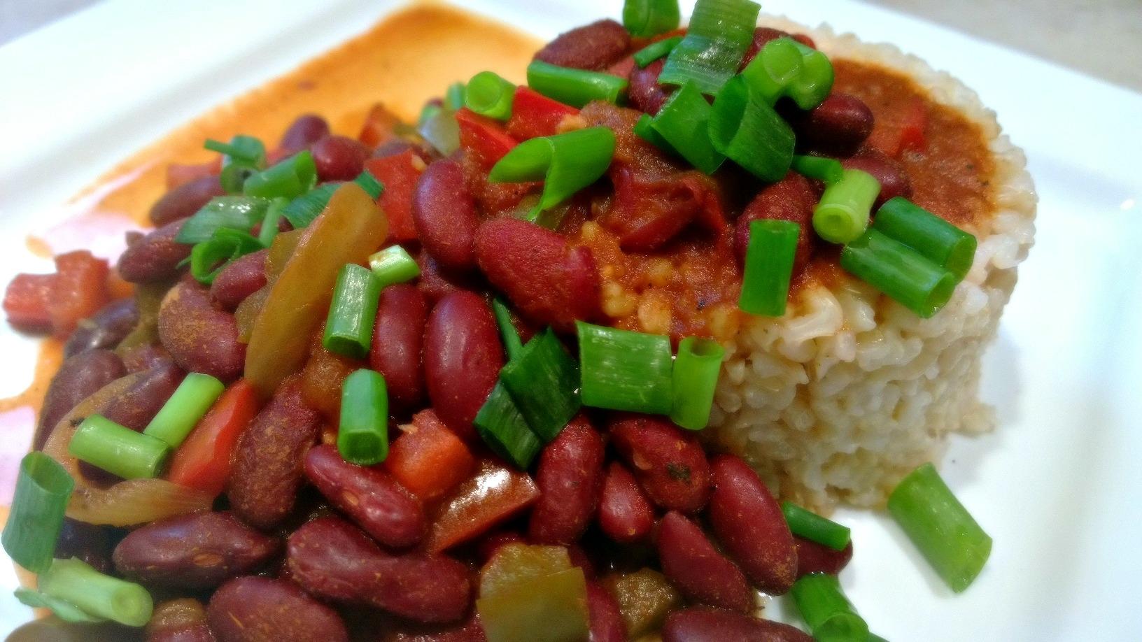 Crock-Pot® Slow Cooker Cajun Red Beans and Rice - Ev's Eats