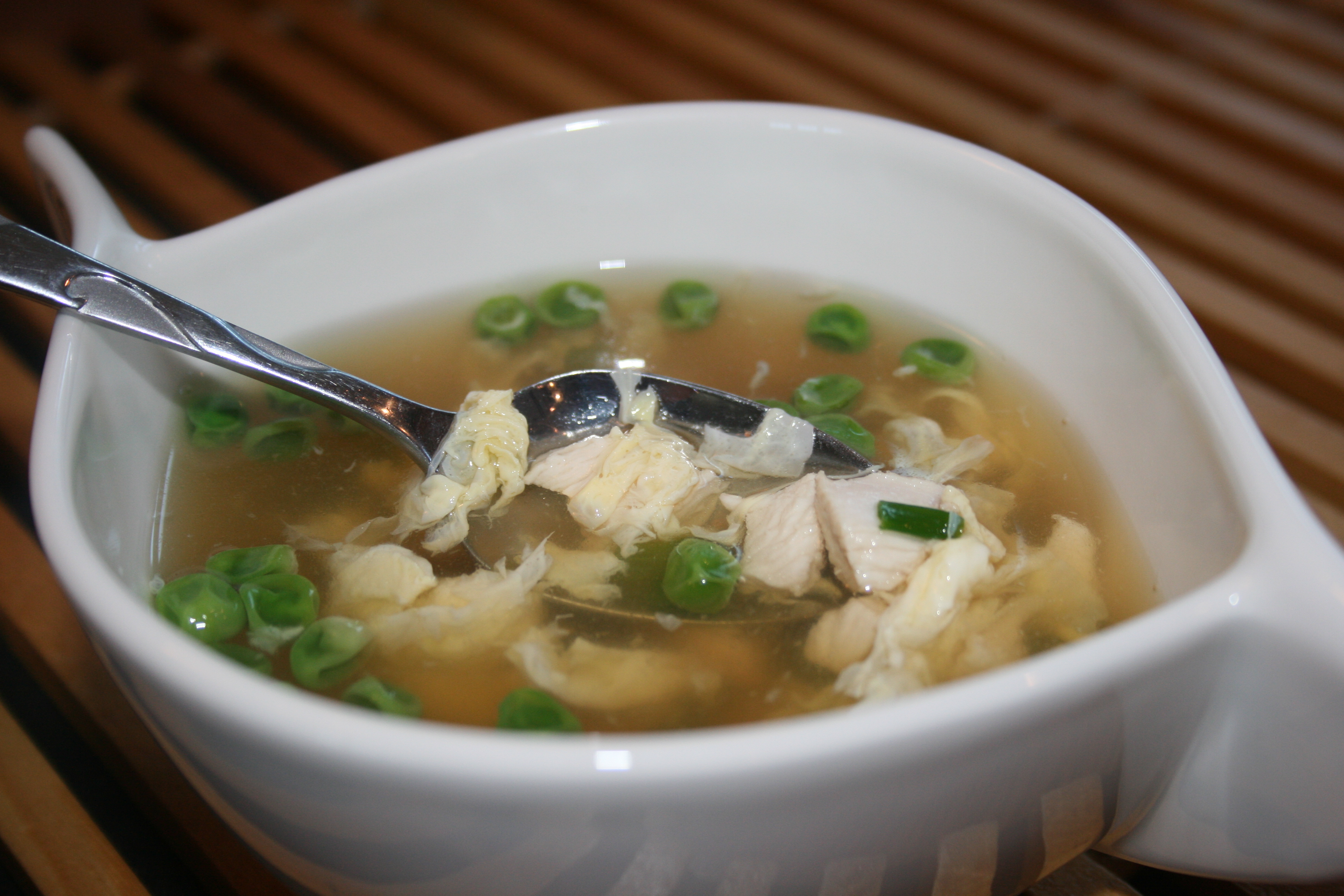 EGG DROP SOUP WITH CHICKEN