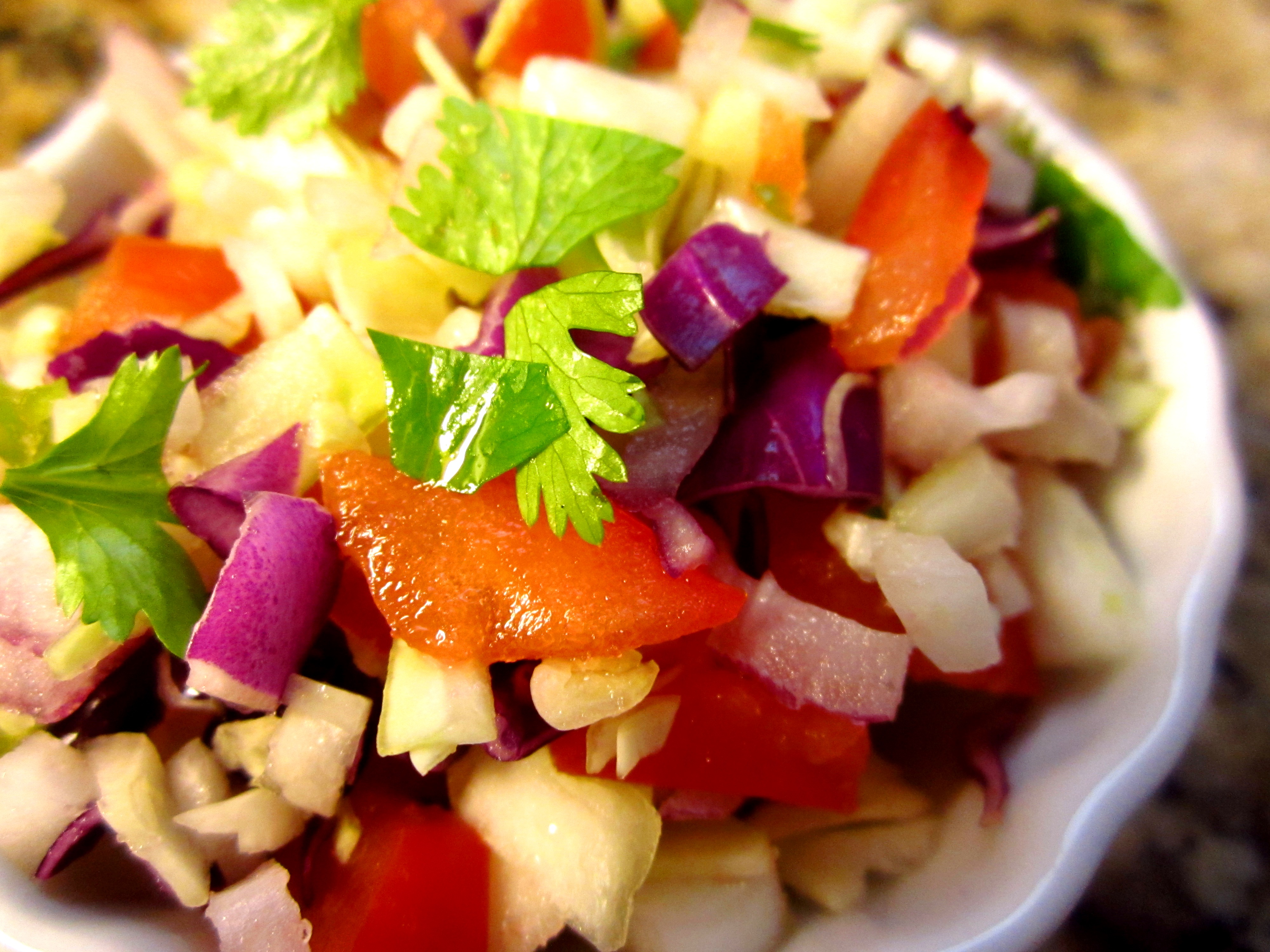 ۵ Healty CABBAGE SALSA