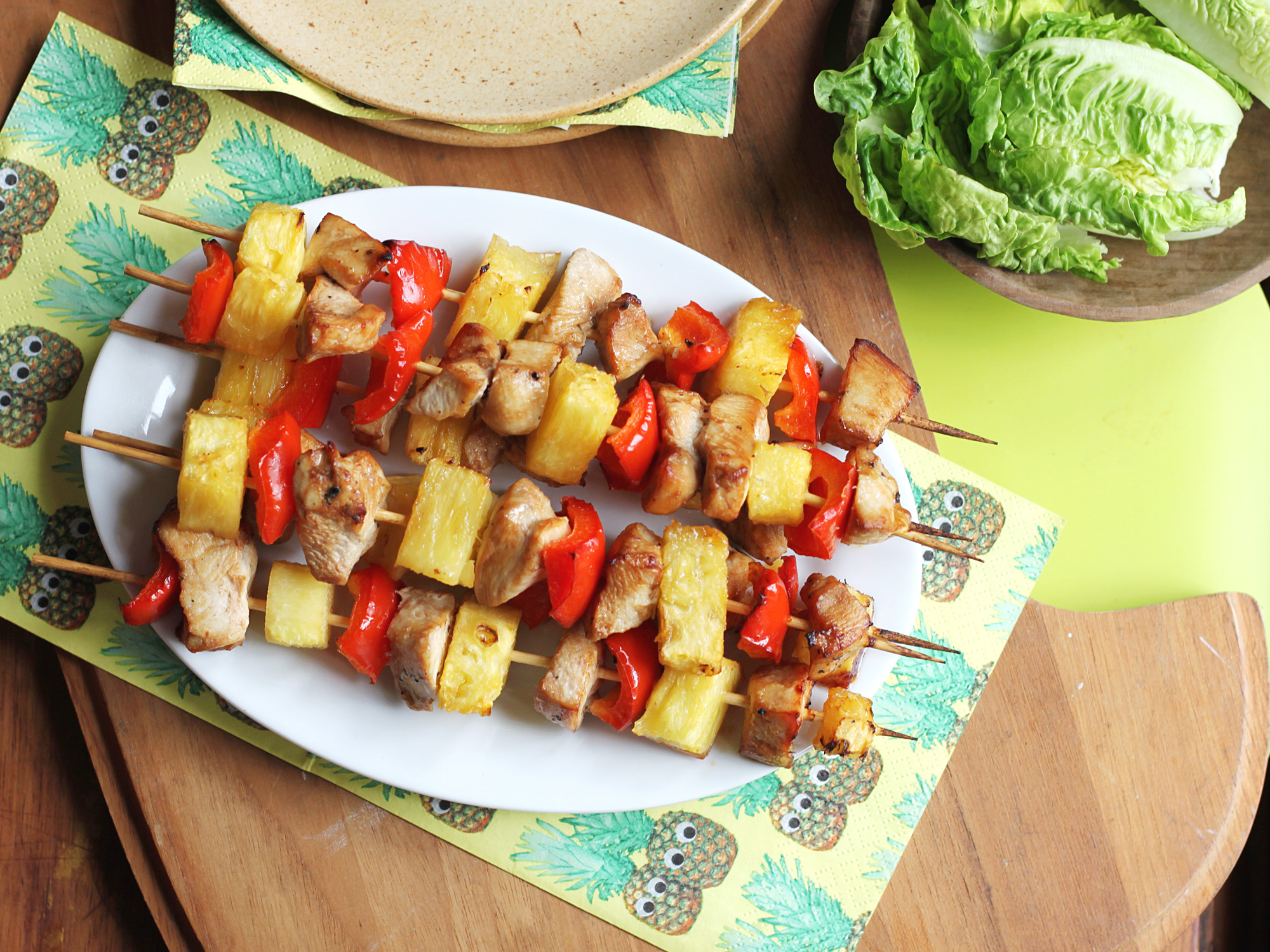 NIF'S GRILLED HAWAIIAN CHICKEN SKEWERS