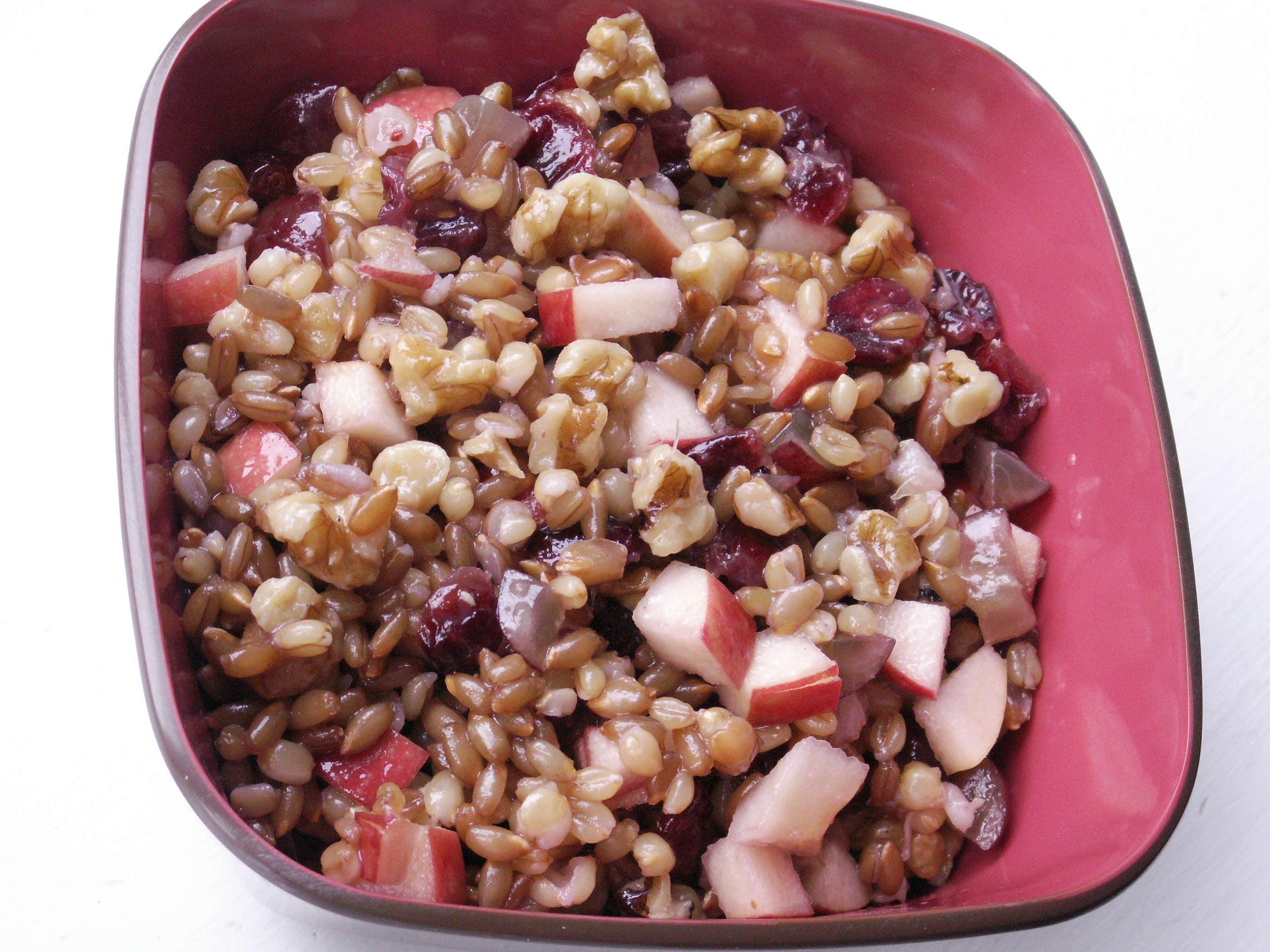 Wheat Berry Salad With Cranberries Recipe Food Com