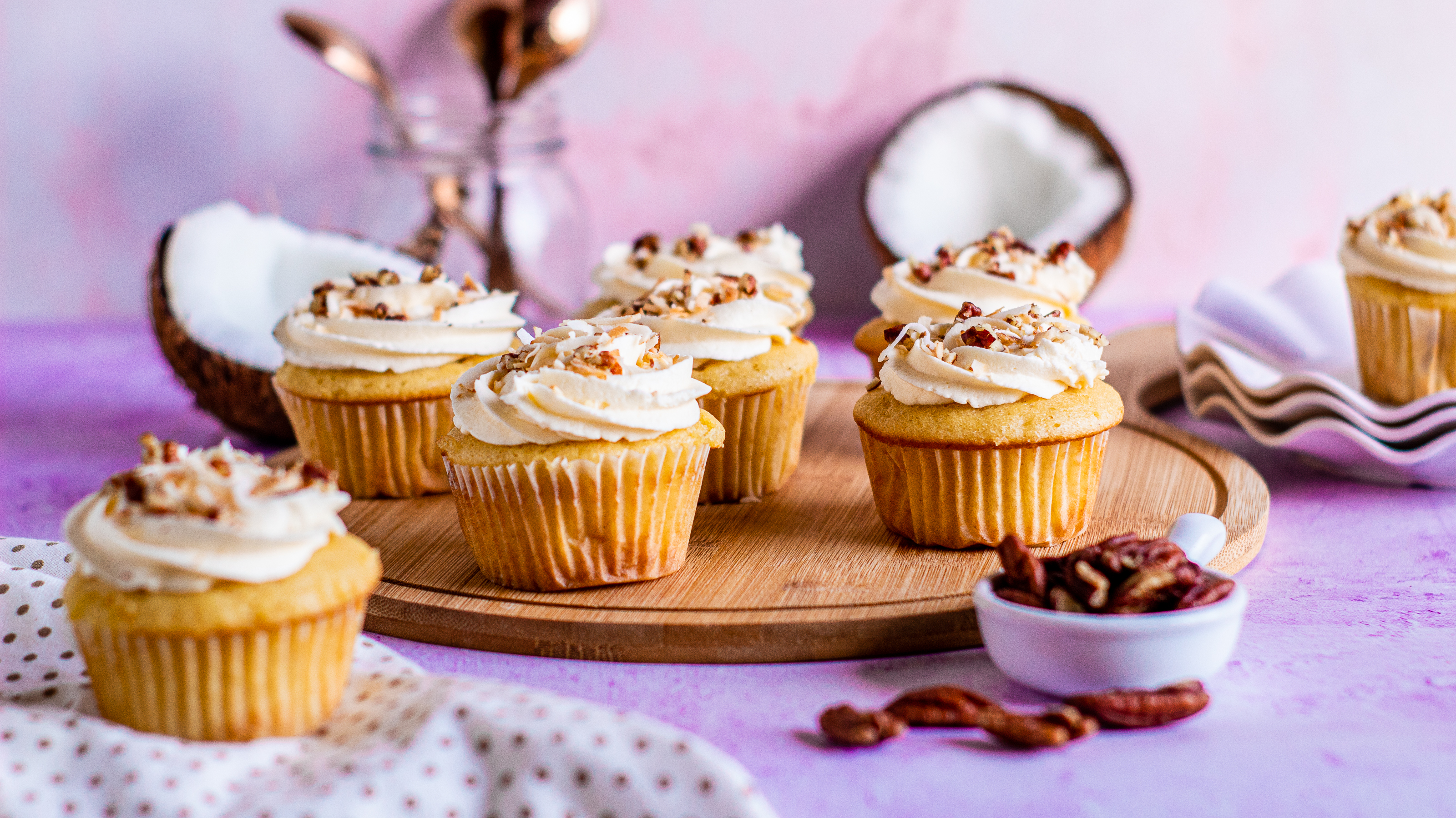 Drunken Butter Rum Cupcakes