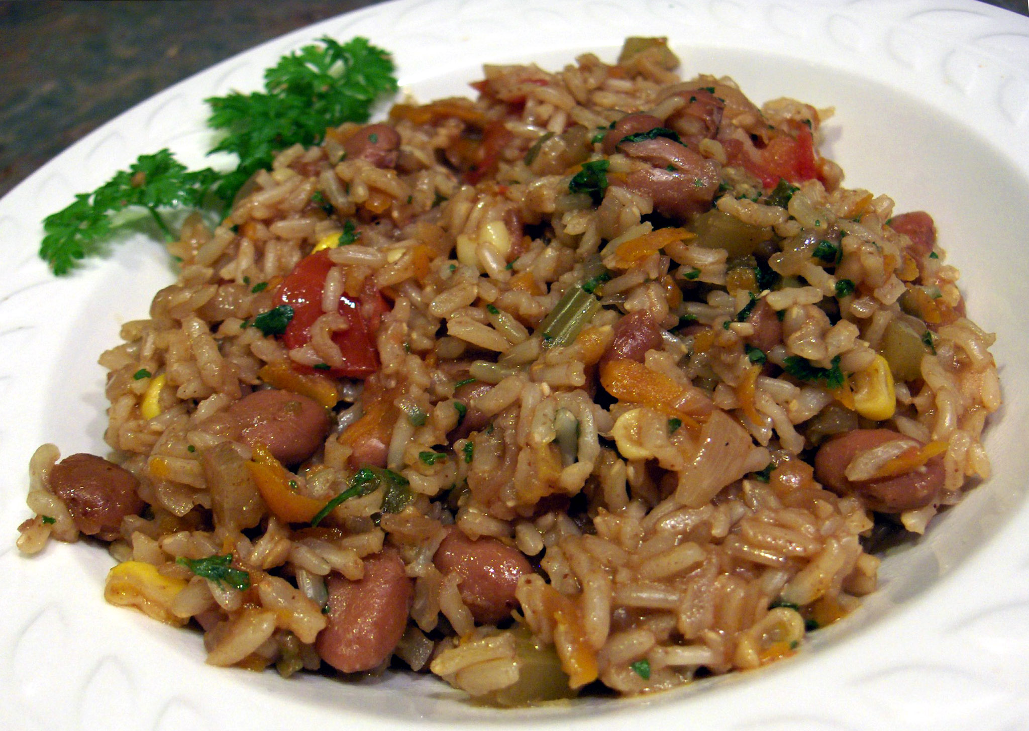 ✿ Easy SPICY RICE AND BEANS