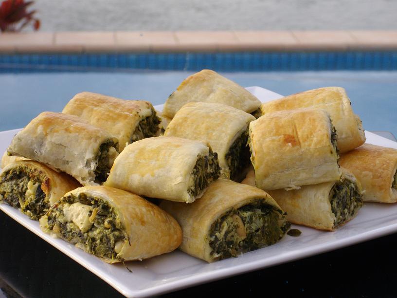 FETA AND SPINACH ROLLS