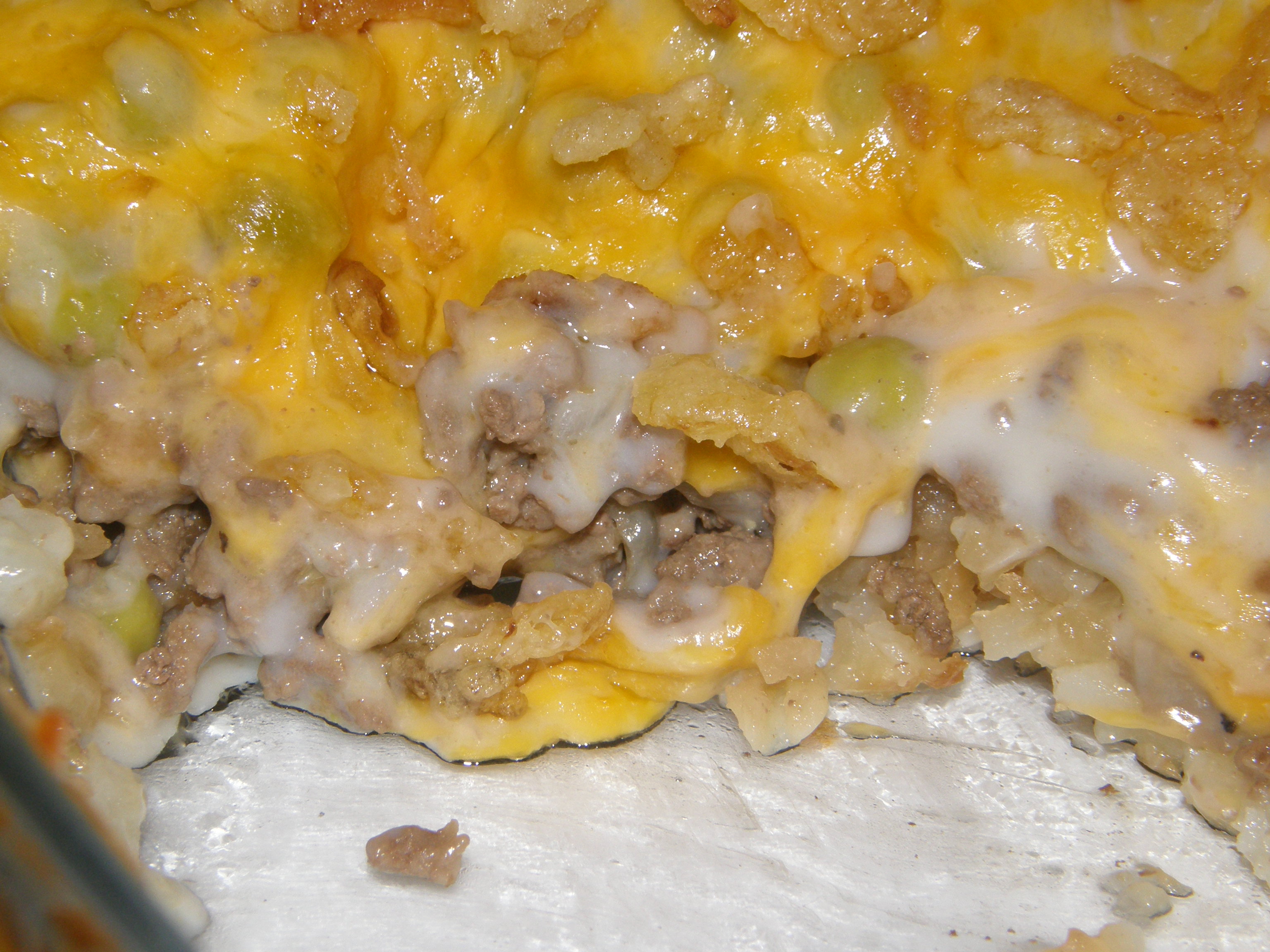 HAMBURGER HASH BROWNS HOTDISH