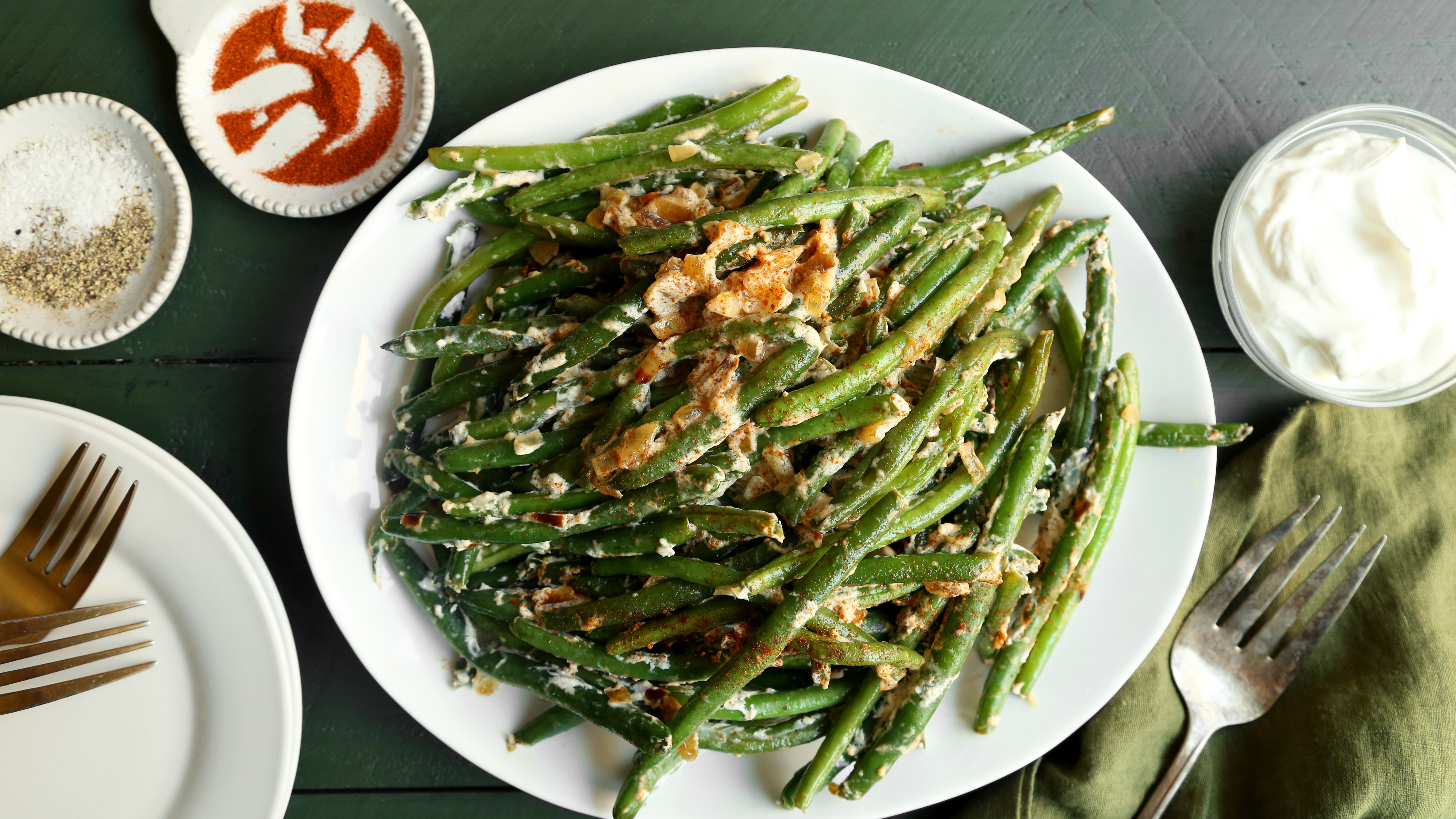 Green Beans in Sour Cream