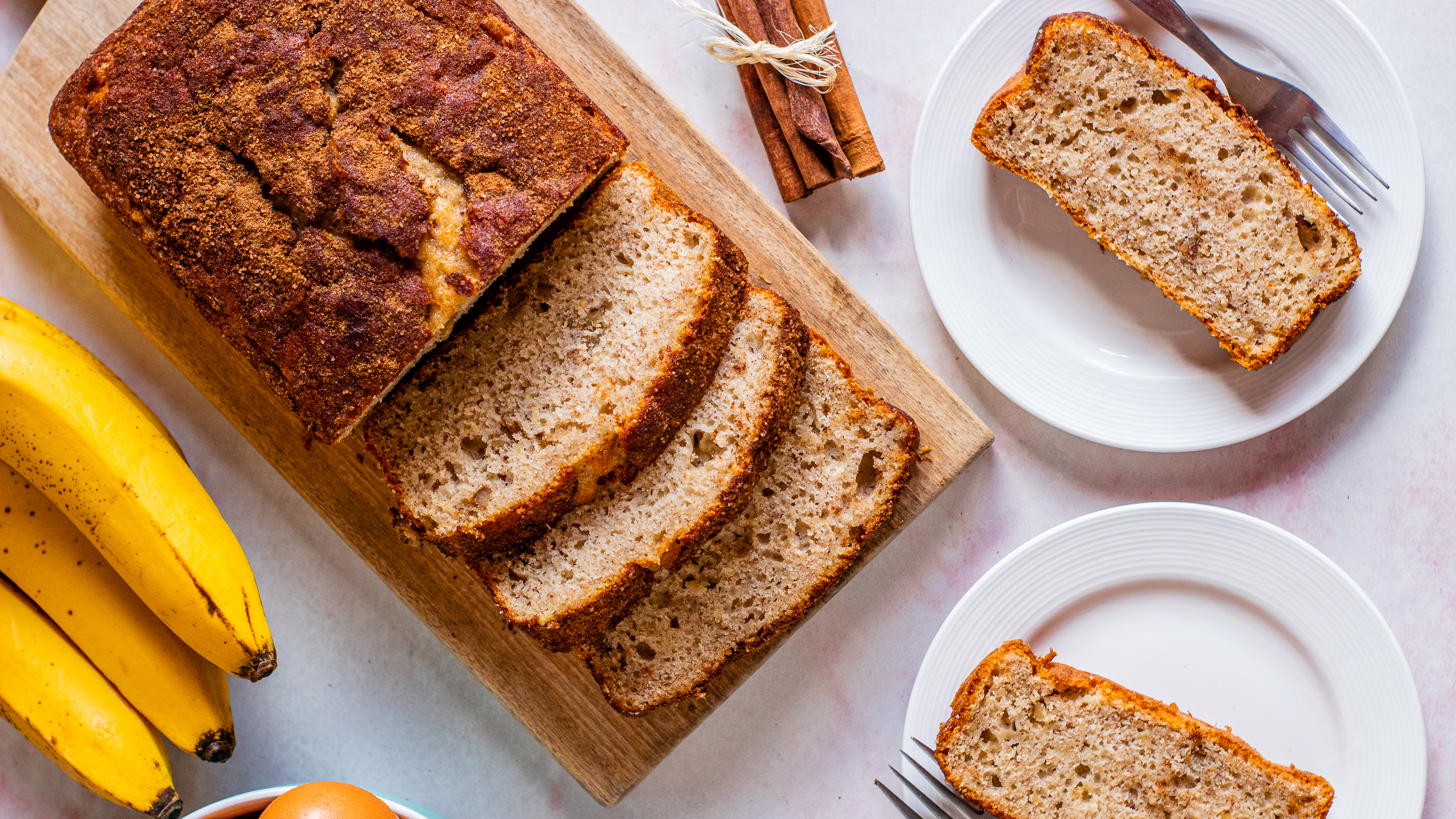 Eggnog Banana Bread