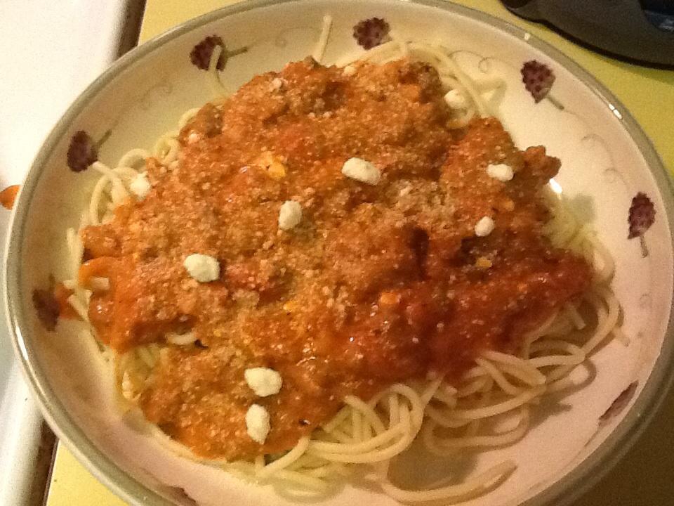 Spaghetti a la Philly {Creamy Spaghetti} — Mommy's Kitchen