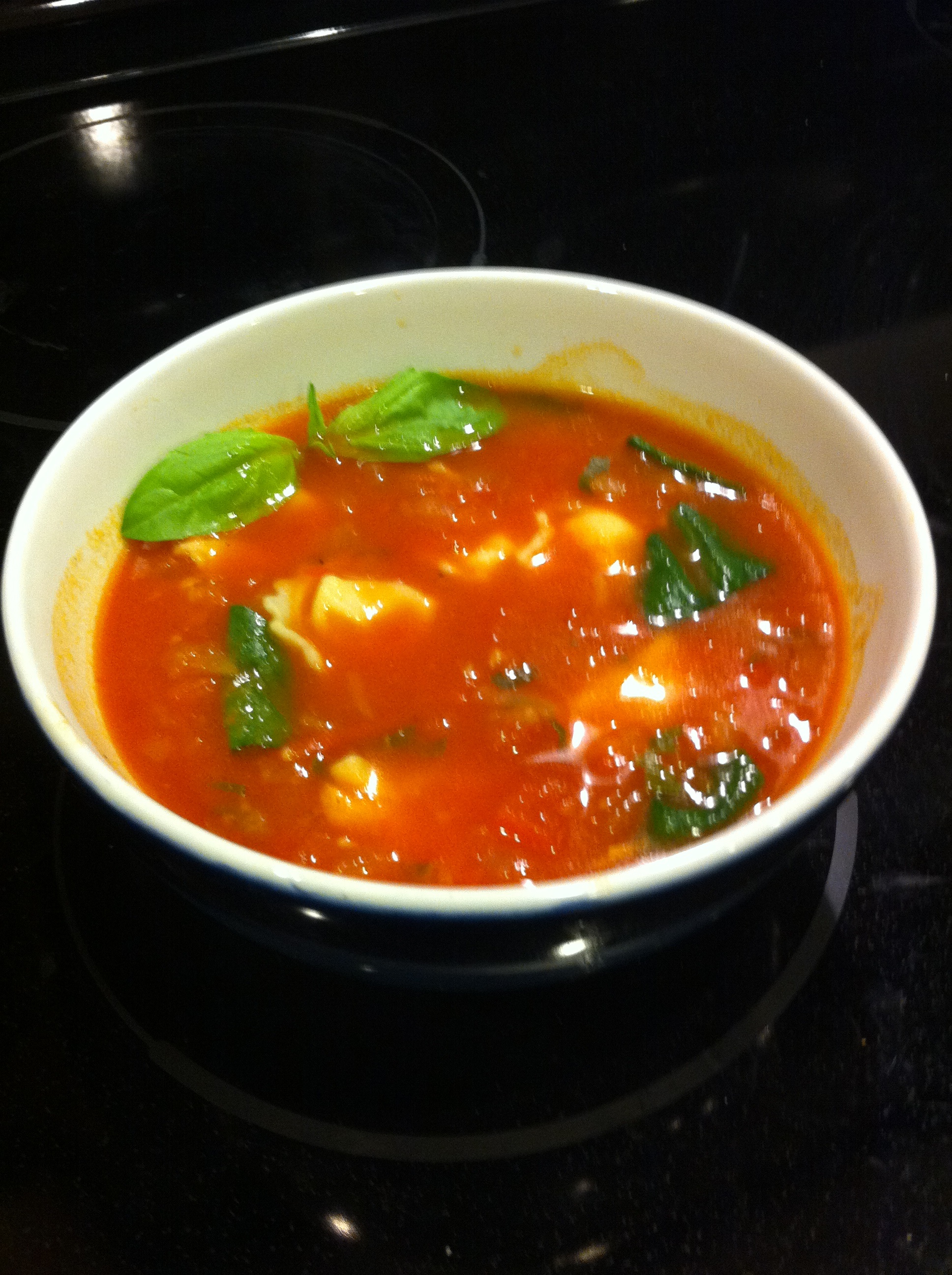 Spinach Basil Soup with Lemon