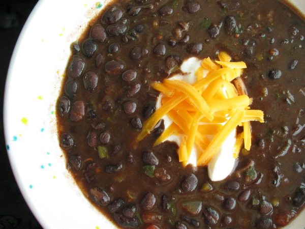 INSTANT BLACK BEAN SOUP