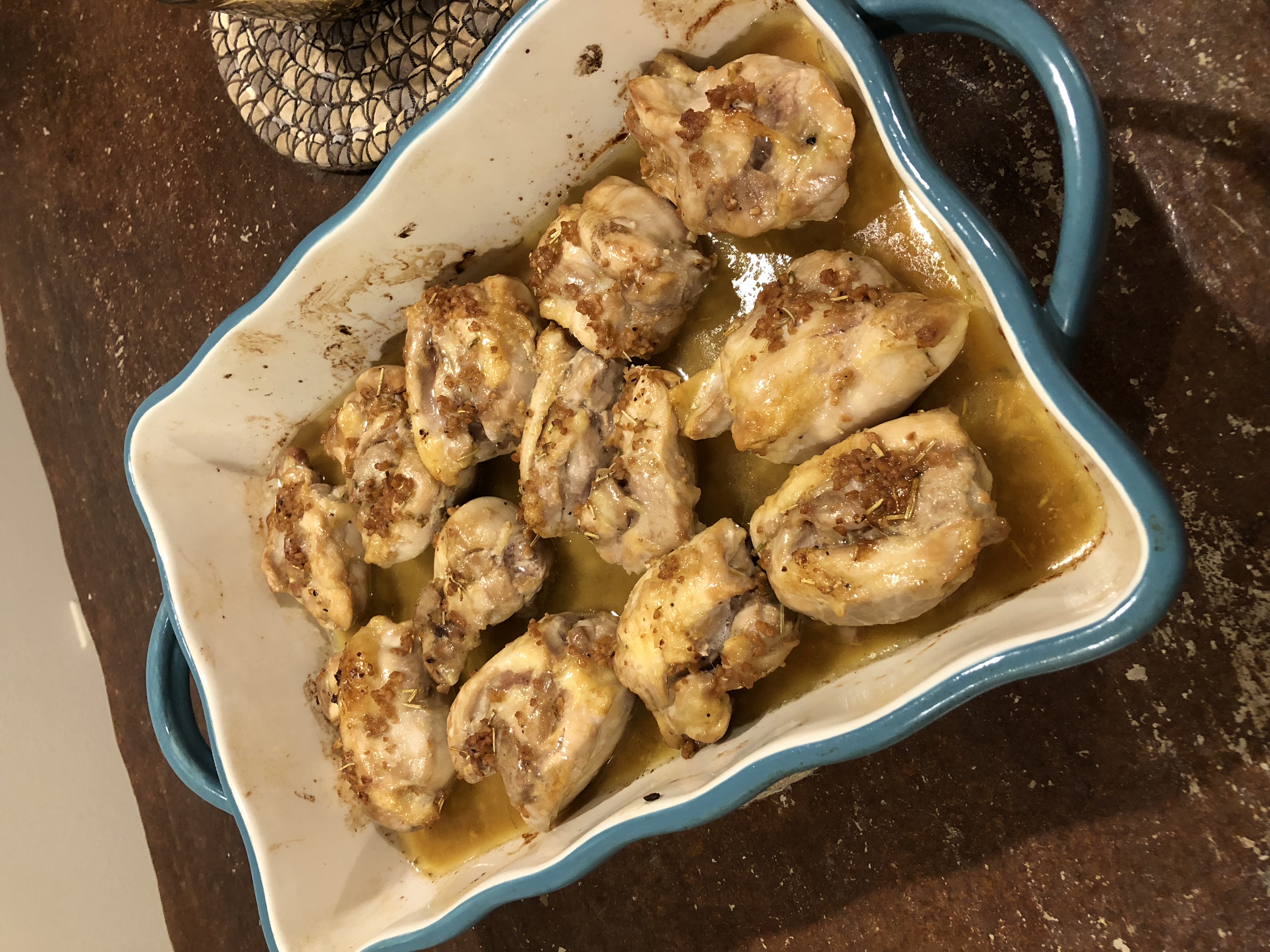 BAKED GARLIC CHICKEN THIGHS - LOW CARB