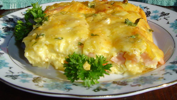 SOFT & CHEESY BREAKFAST CASSEROLE