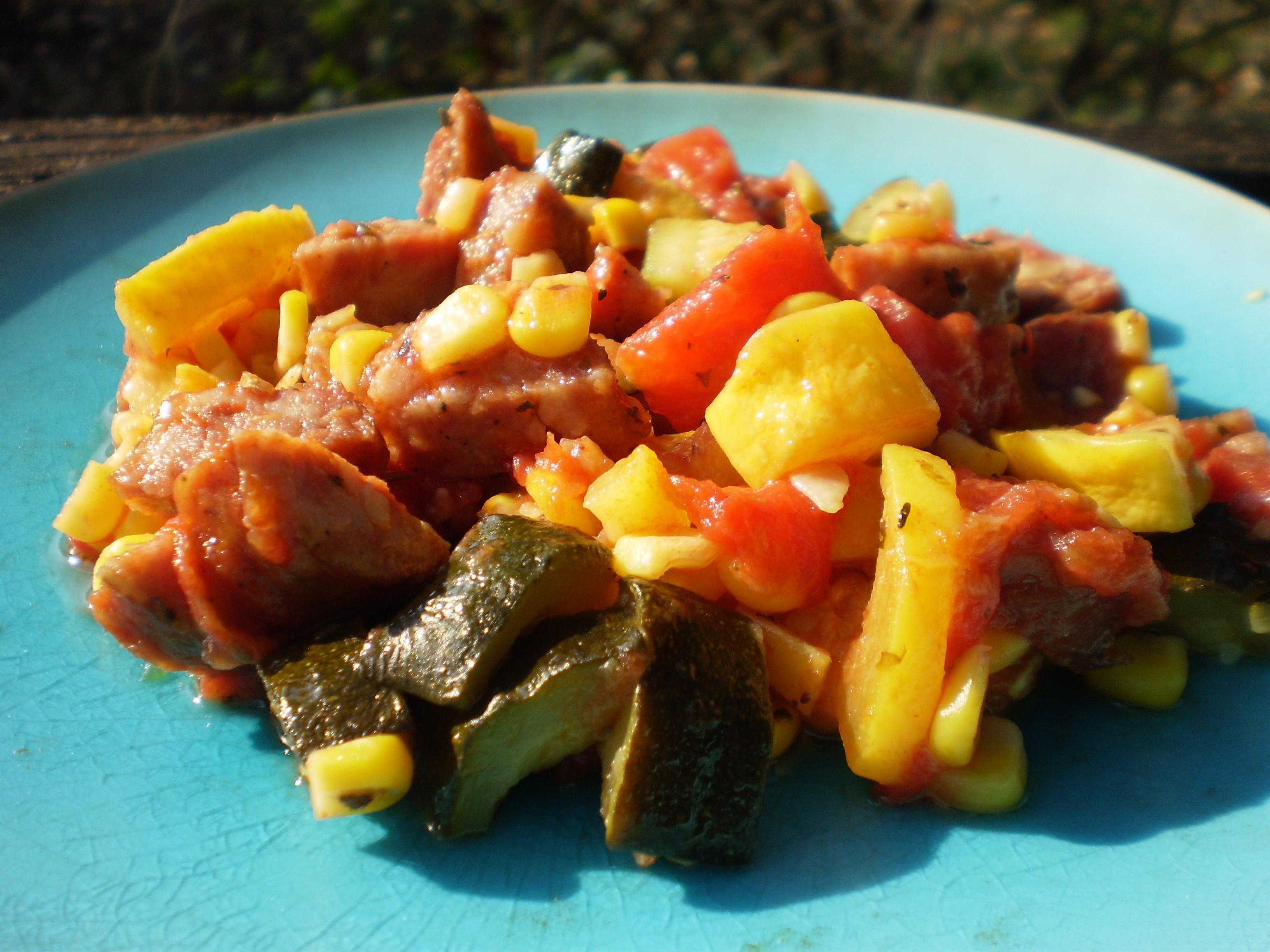 Deep South Dish: Ground Beef and Squash Skillet