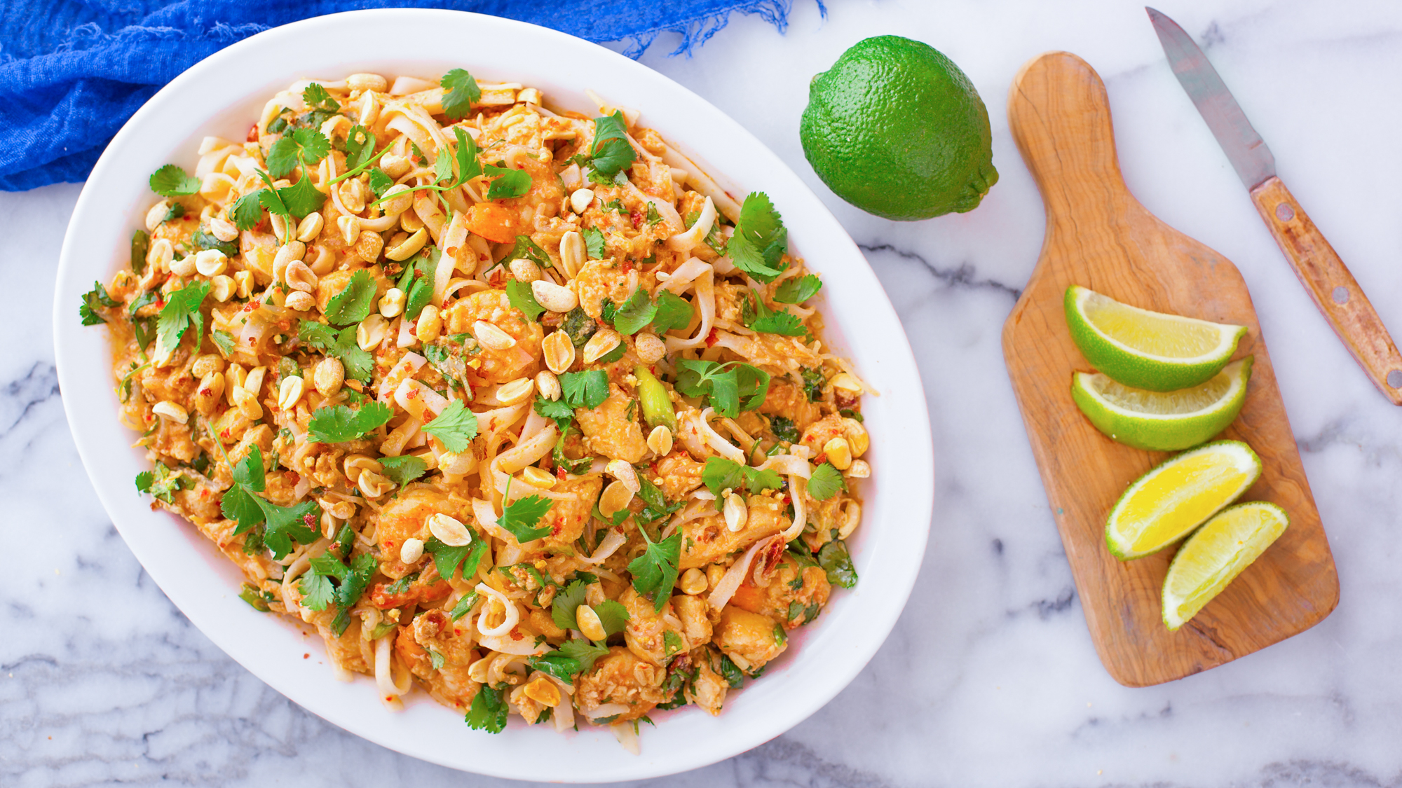 PAD THAI WITH CHICKEN AND SHRIMP PAD THAI WITH CHICKEN AND SHRIMP