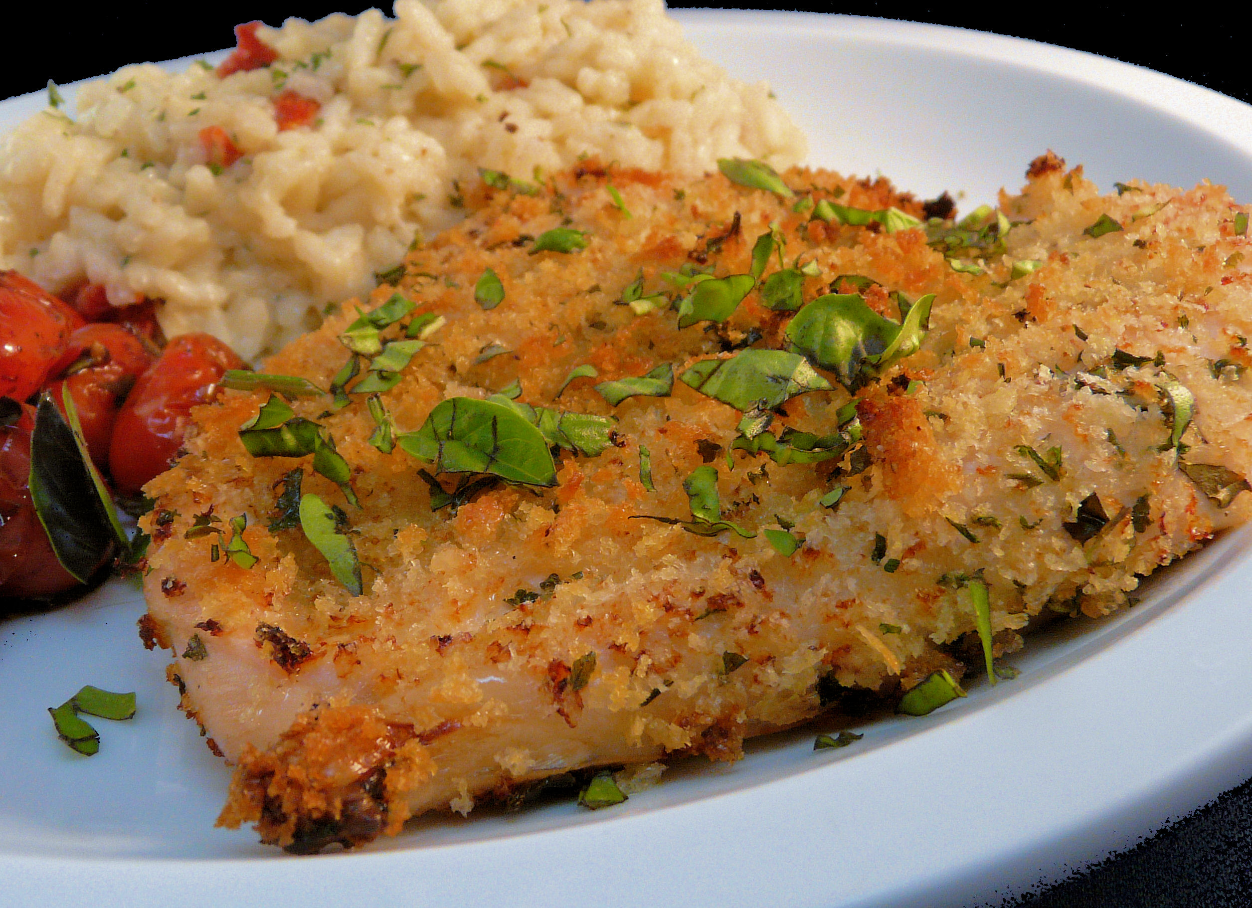 BAKED HERB-CRUSTED CHICKEN BREASTS