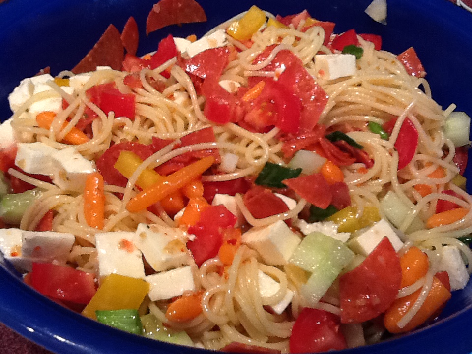 Zesty Spaghetti Pasta Salad with McCormick Salad Supreme - Life, Love, and  Good Food