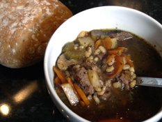 BEEF BARLEY STEW/SOUP