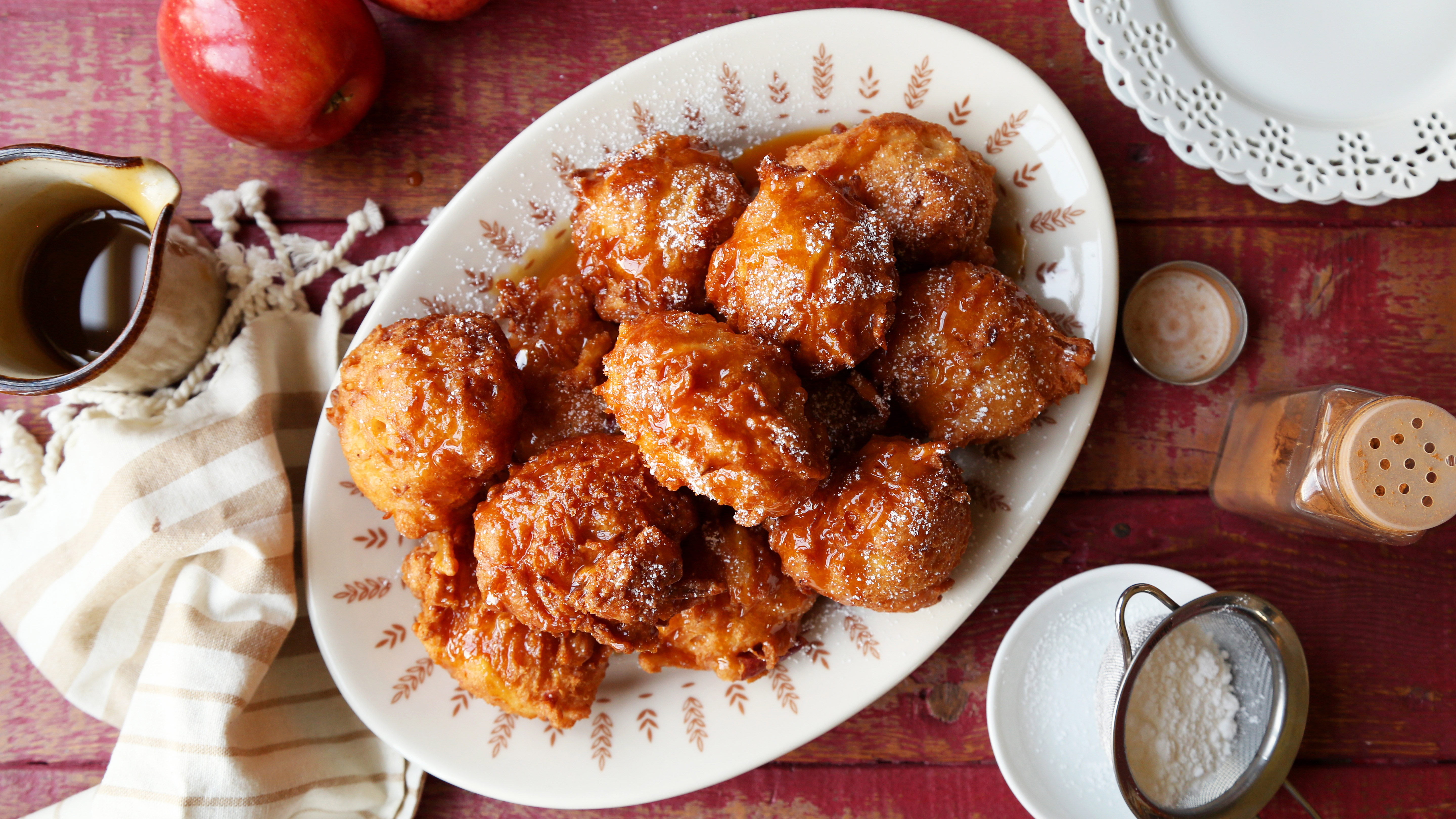 Illinois: Potato Apple Cinnamon Fritters
