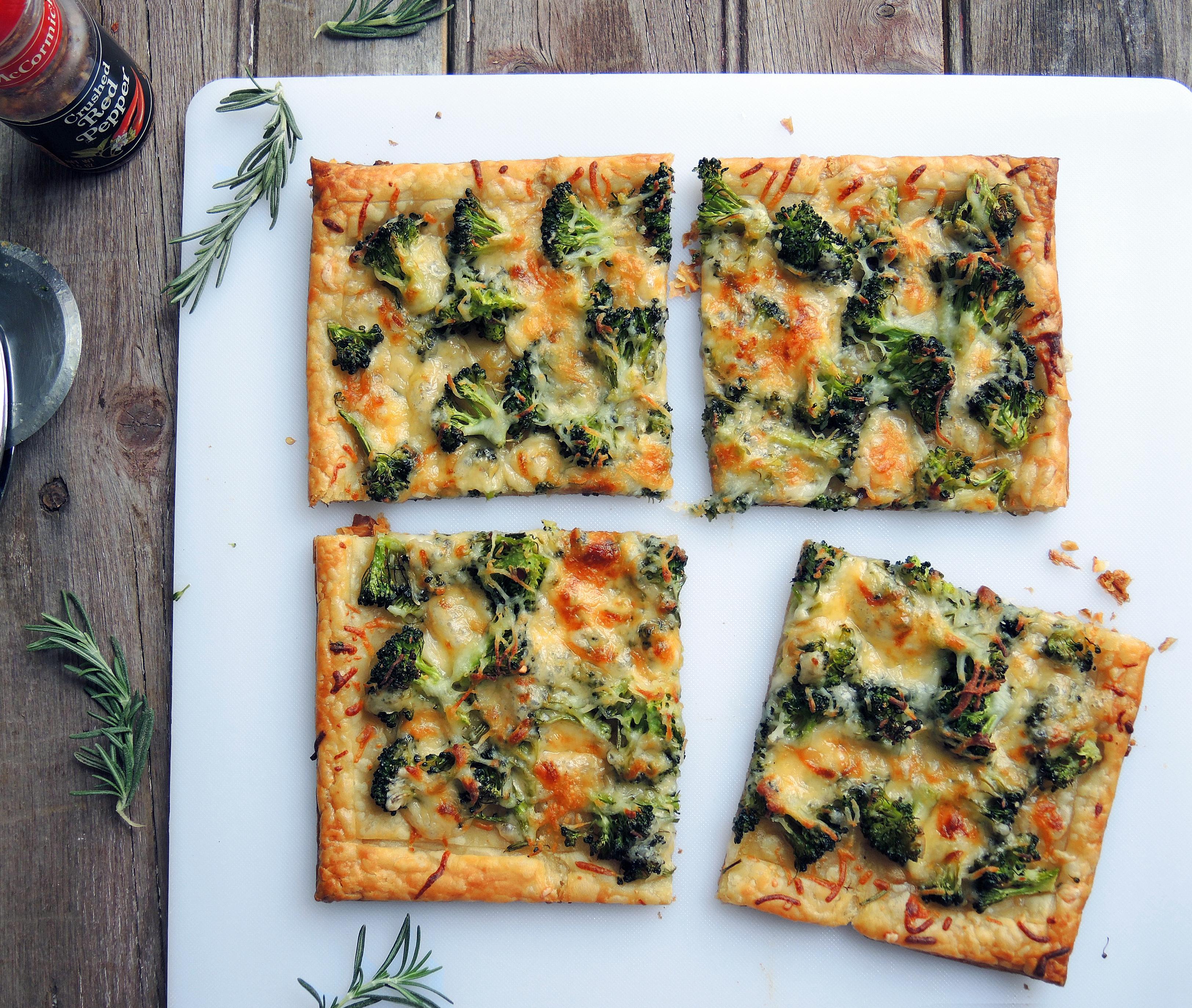 Roasted Broccoli & Smoked Gouda Tart