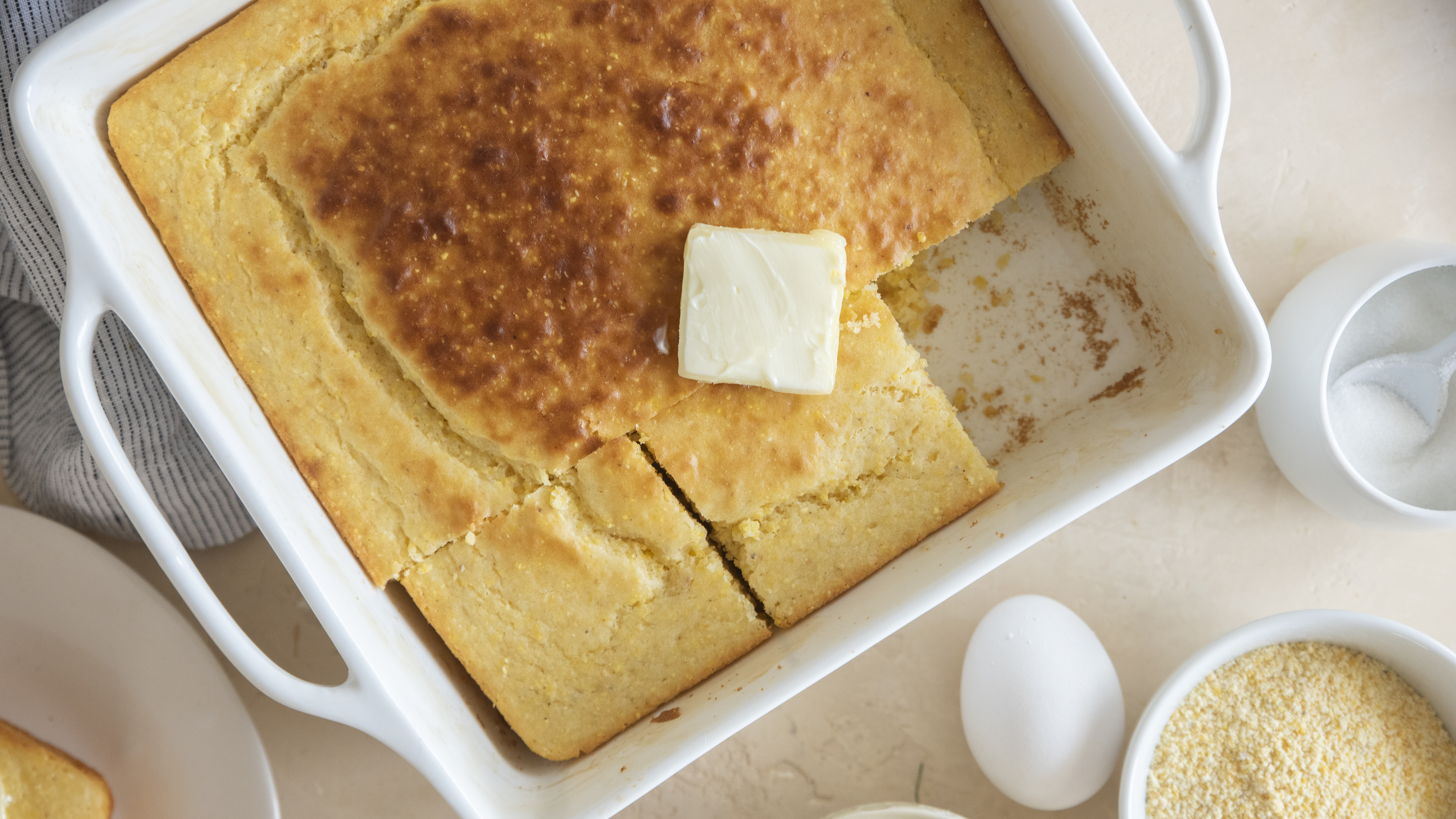 Southern Spoon Bread Recipe - Pink Owl Kitchen