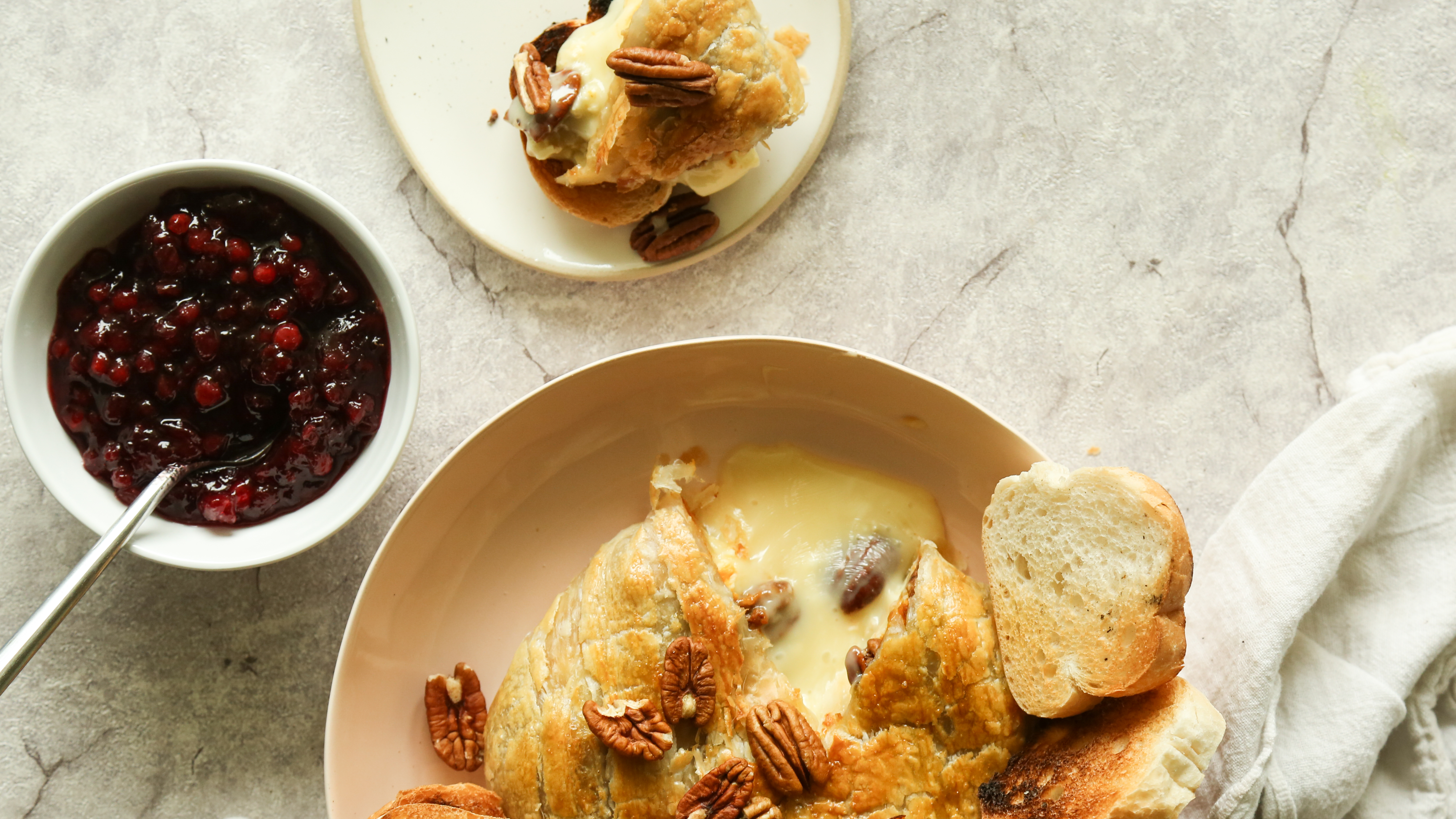 Pumpkin Pecan Baked Brie