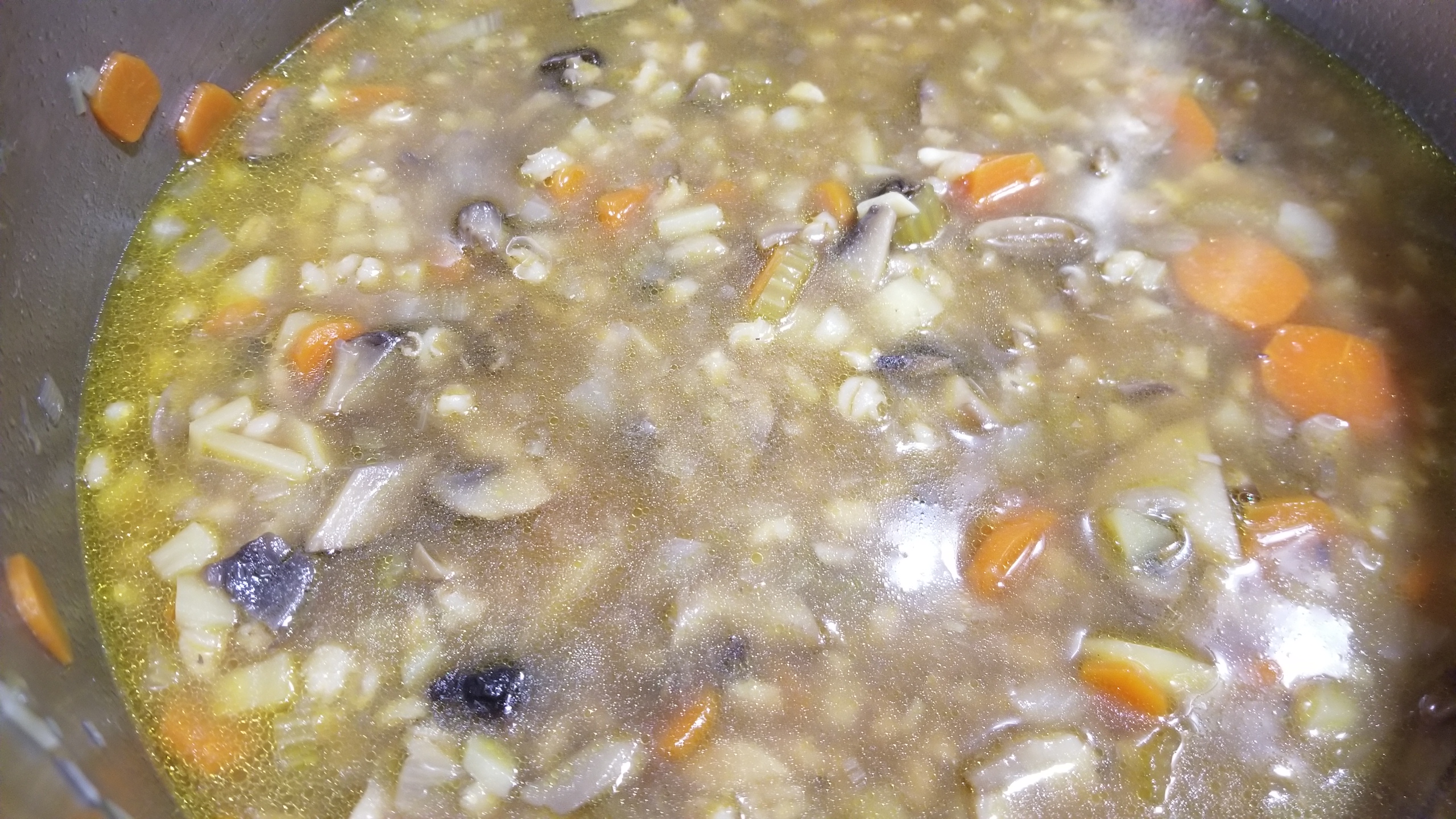 MUSHROOM BARLEY SOUP