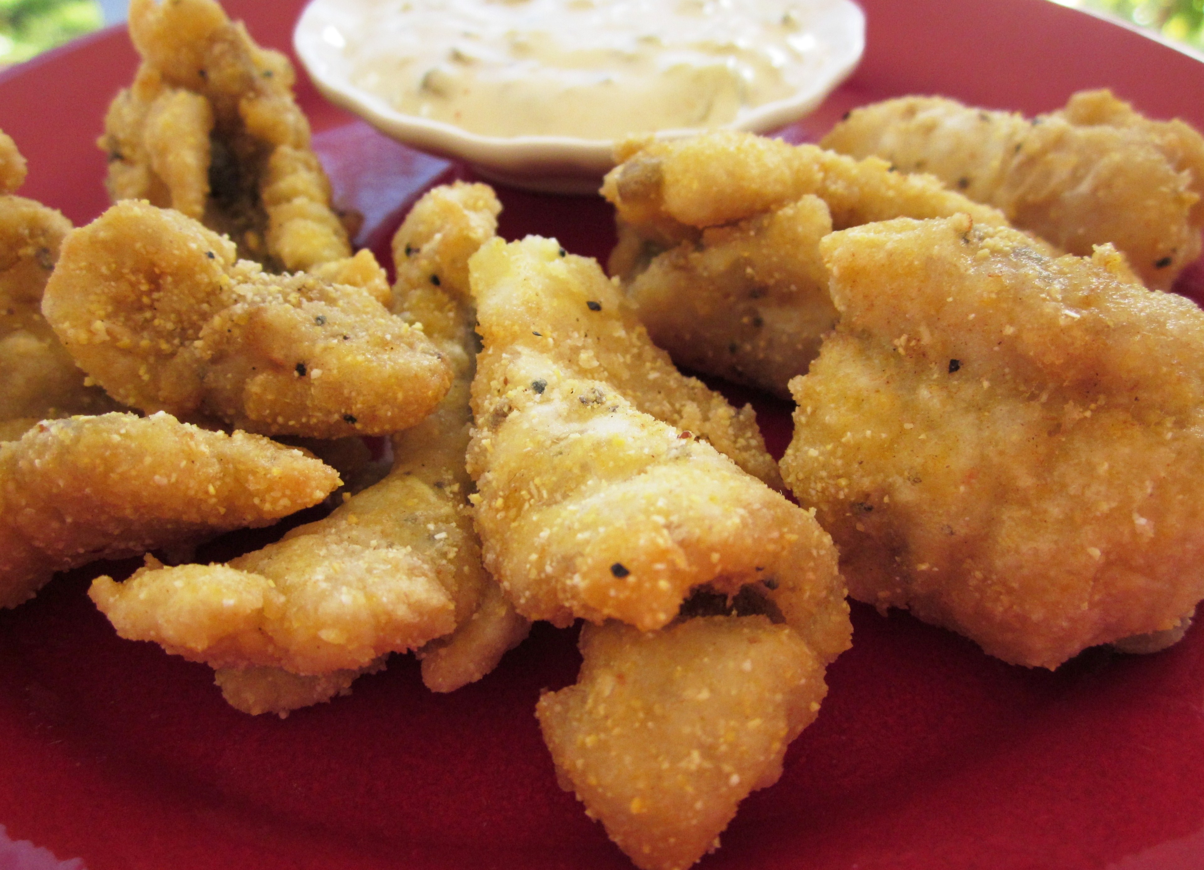 SPICY CATFISH TENDERS WITH CAJUN TARTAR SAUCE