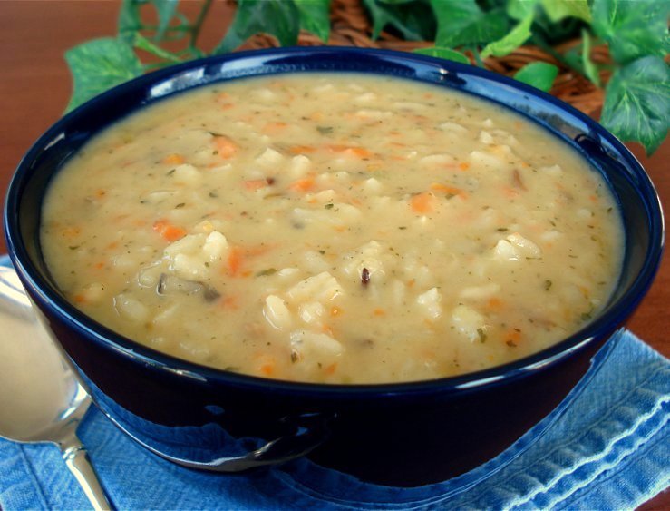 EASY CREAM OF WILD RICE CHICKEN SOUP