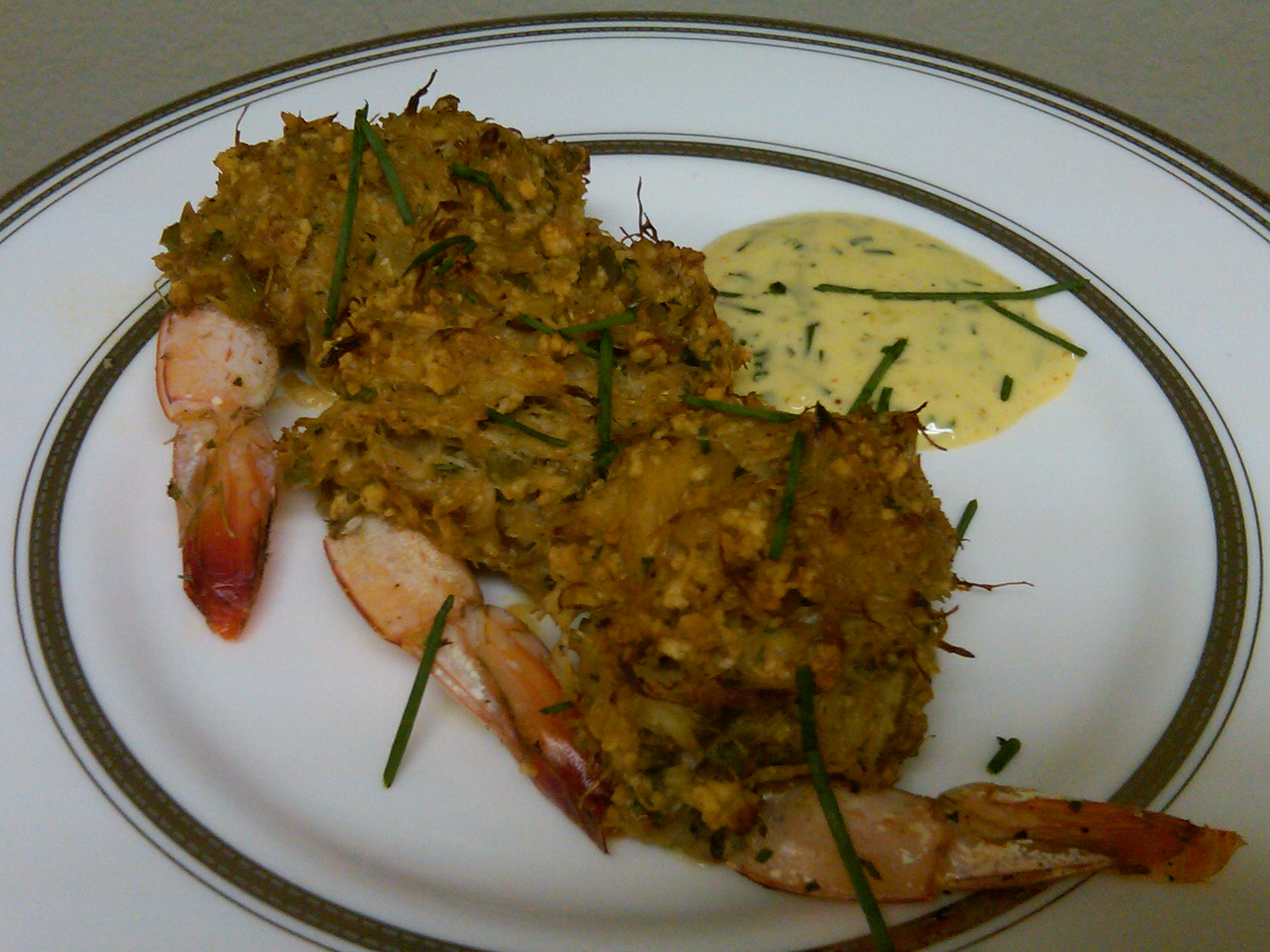 BAKED STUFFED SHRIMP WITH CRABMEAT STUFFING