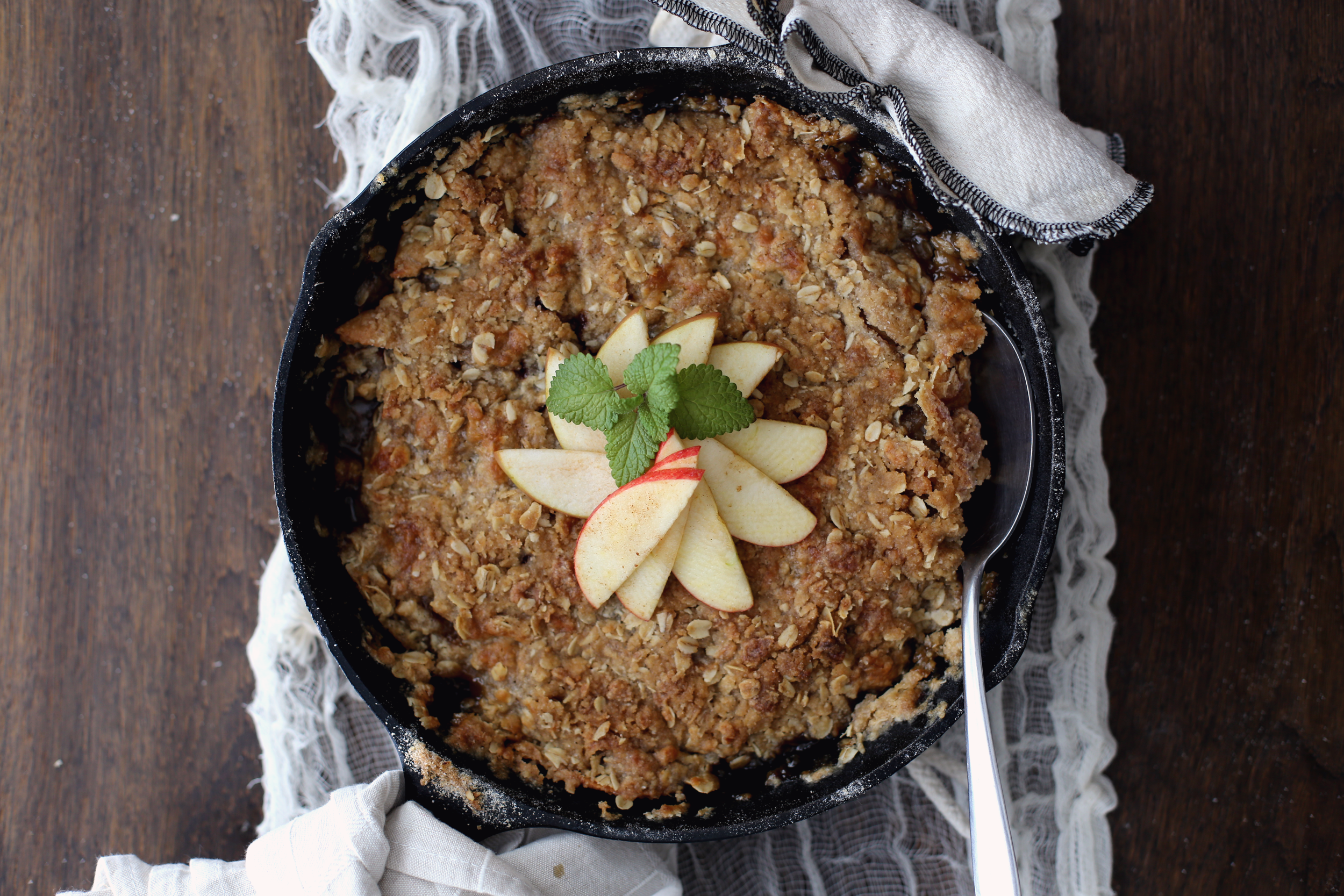 ✡ How To Make SEASONED APPLE CRISP