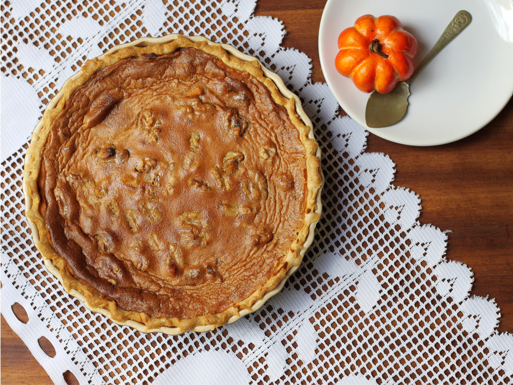 PUMPKIN PECAN PIE