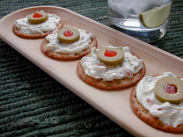 CREAM CHEESE, OLIVE, AND NUTS SPREAD