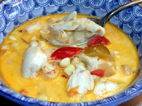 CORN, CRAB, AND CHIPOTLE CHOWDER