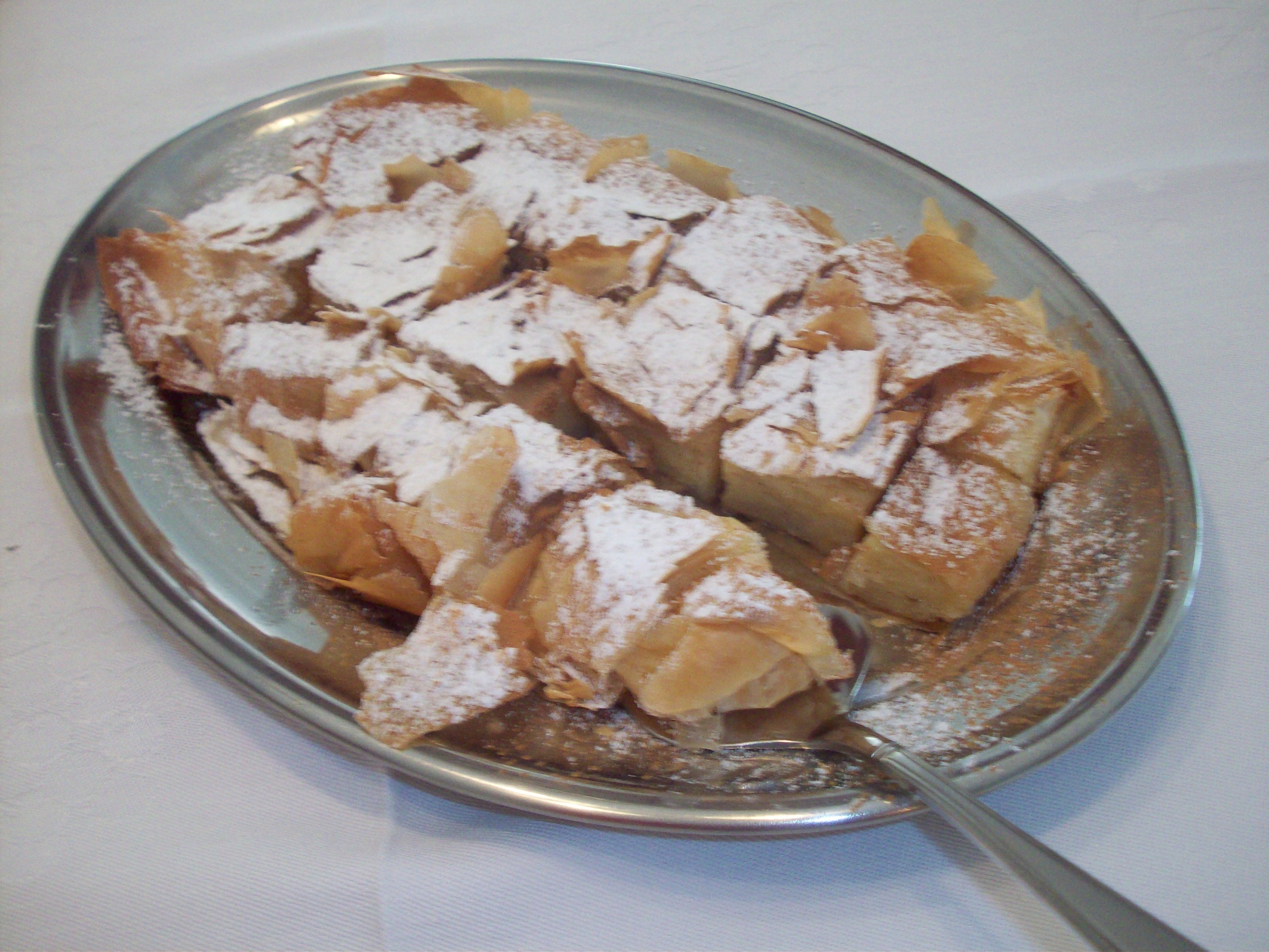 BOUGATSA (GREEK CREAM-FILLED PHYLLO PASTRIES) BOUGATSA (GREEK CREAM-FILLED PHYLLO PASTRIES)