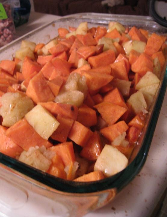 ⁑ The Best CARAMELIZED SWEET POTATOES & APPLES