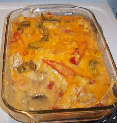 CHICKEN FAJITA CASSEROLE