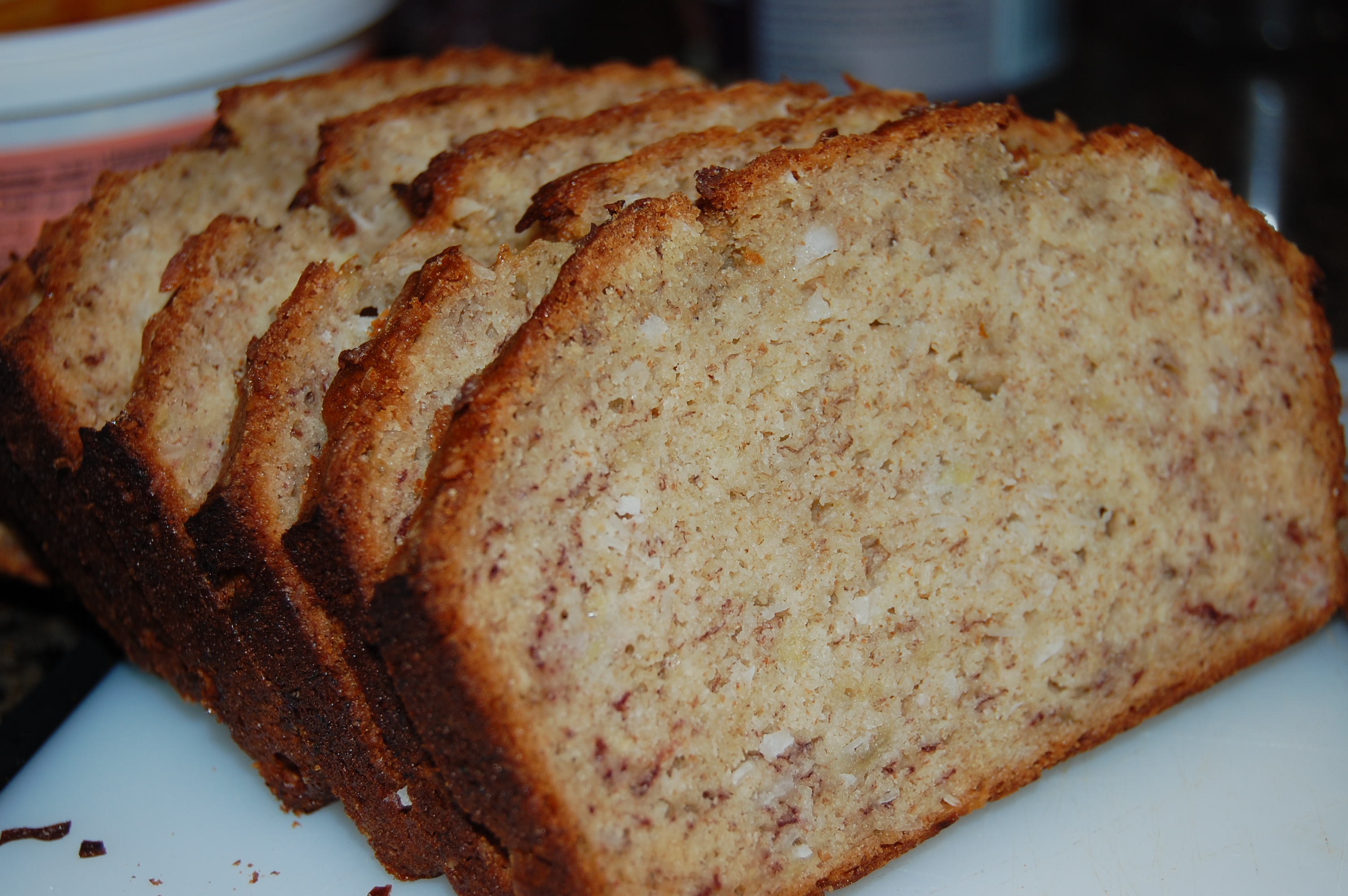 GLAZED COCONUT BANANA BREAD