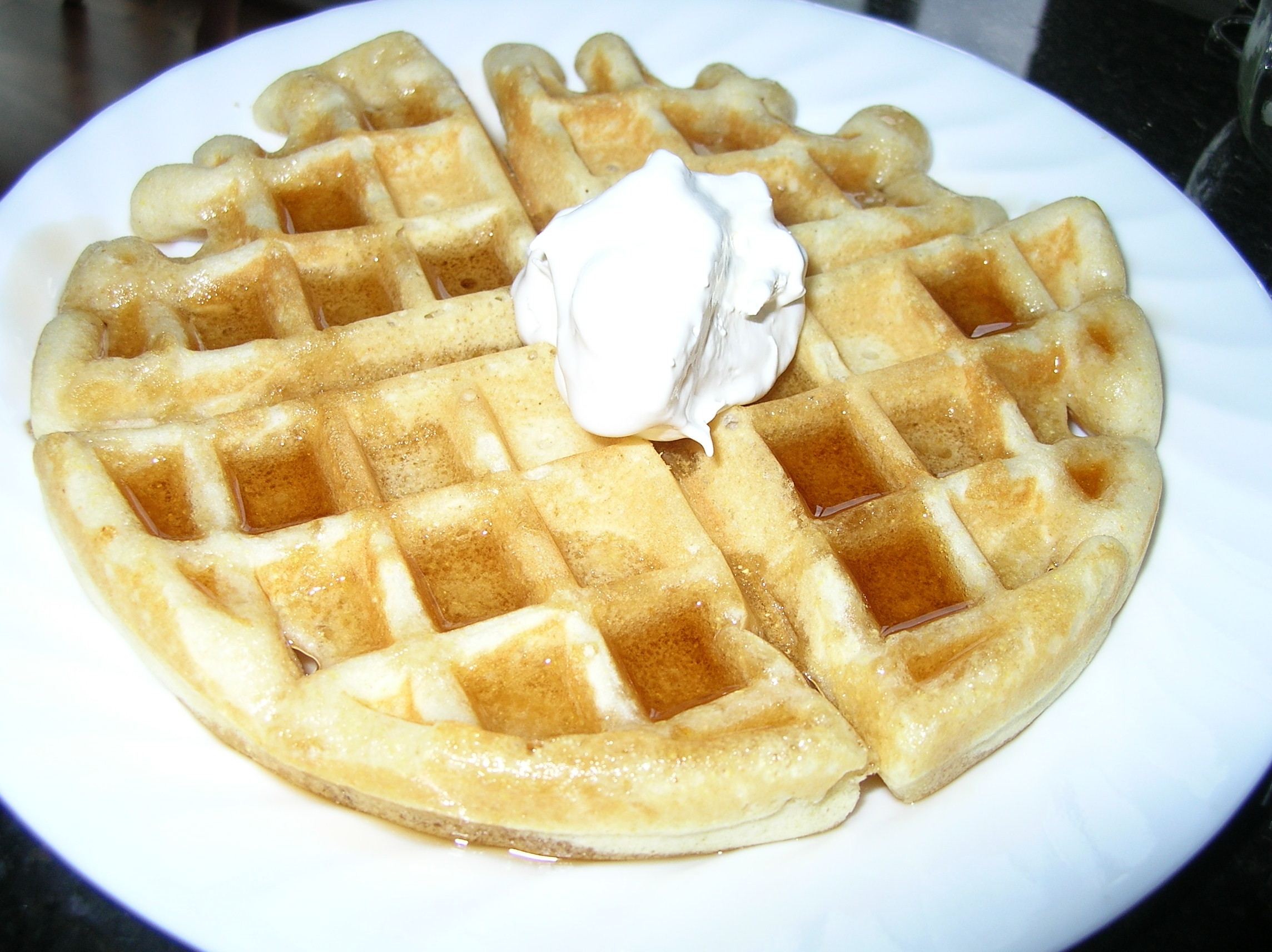 CORNMEAL BLENDER WAFFLES