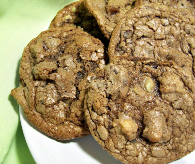 DOUBLE CHOCOLATE MINT CHIP COOKIES