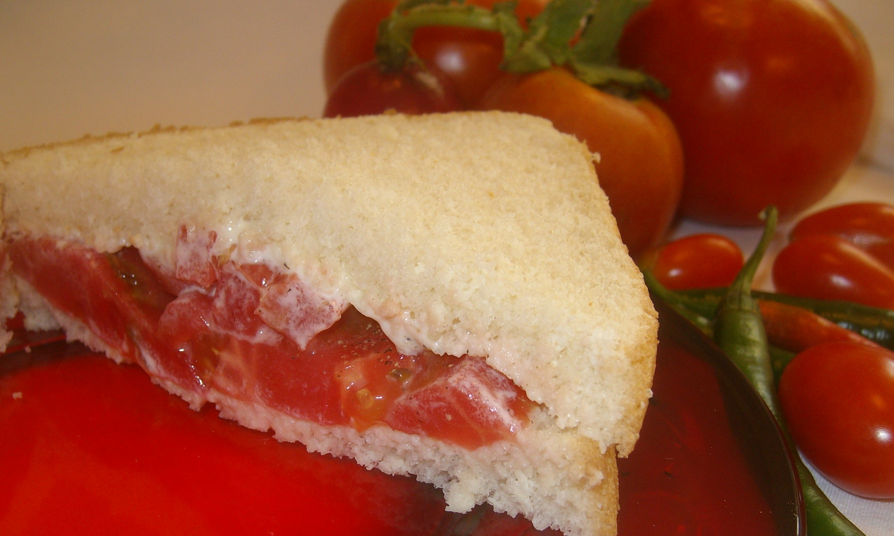 2- HANDED KITCHEN SINK TOMATO SANDWICH