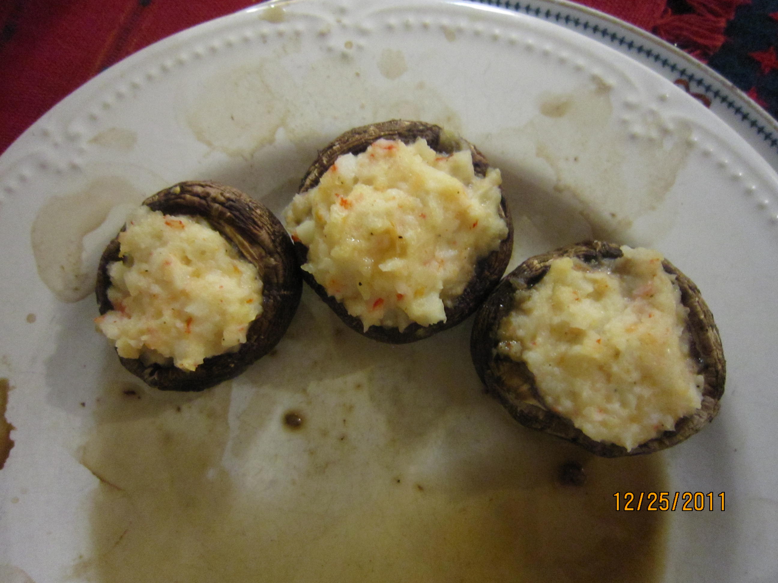 SEAFOOD STUFFED MUSHROOMS