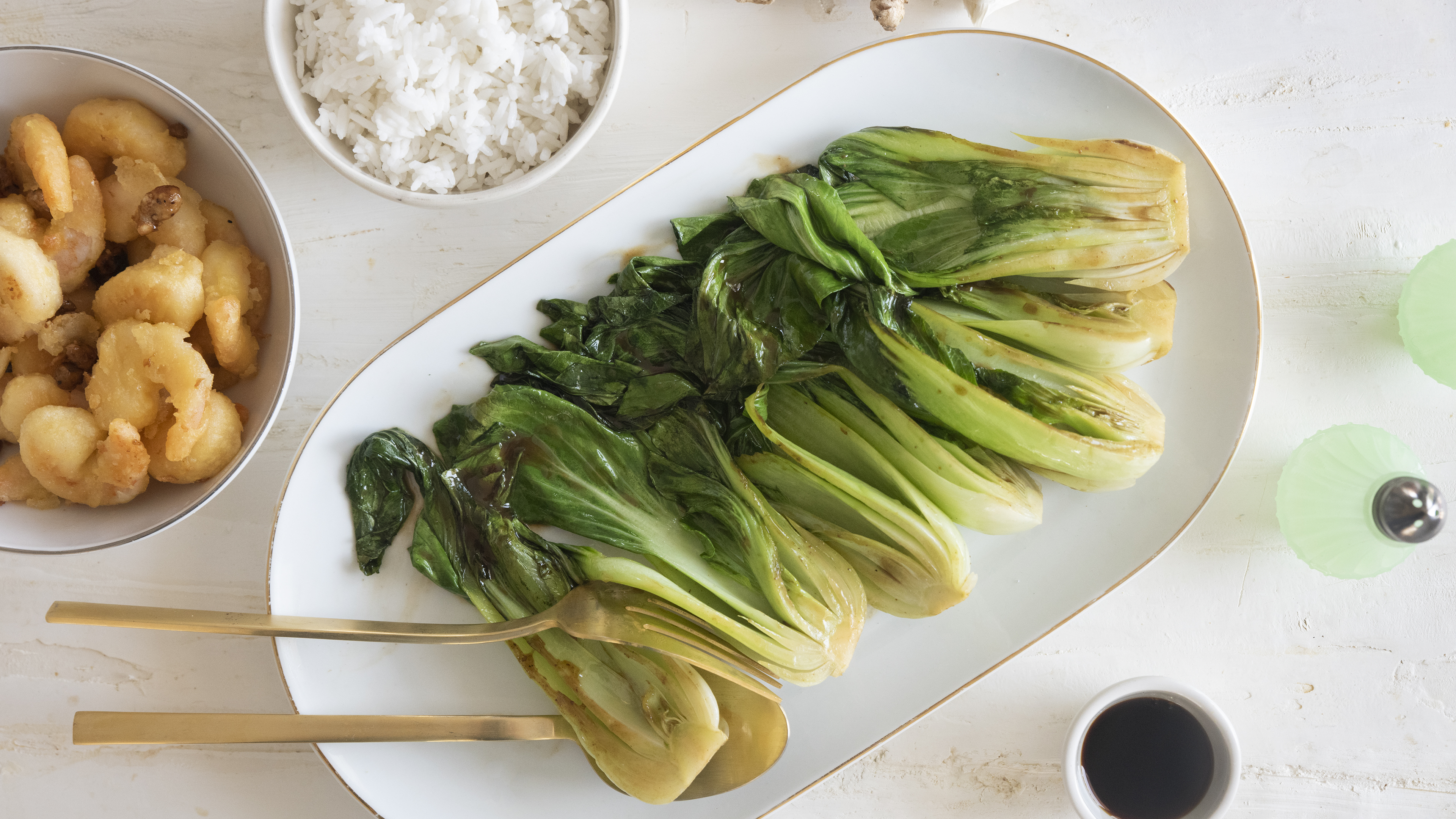 BRAISED BABY BOK CHOY