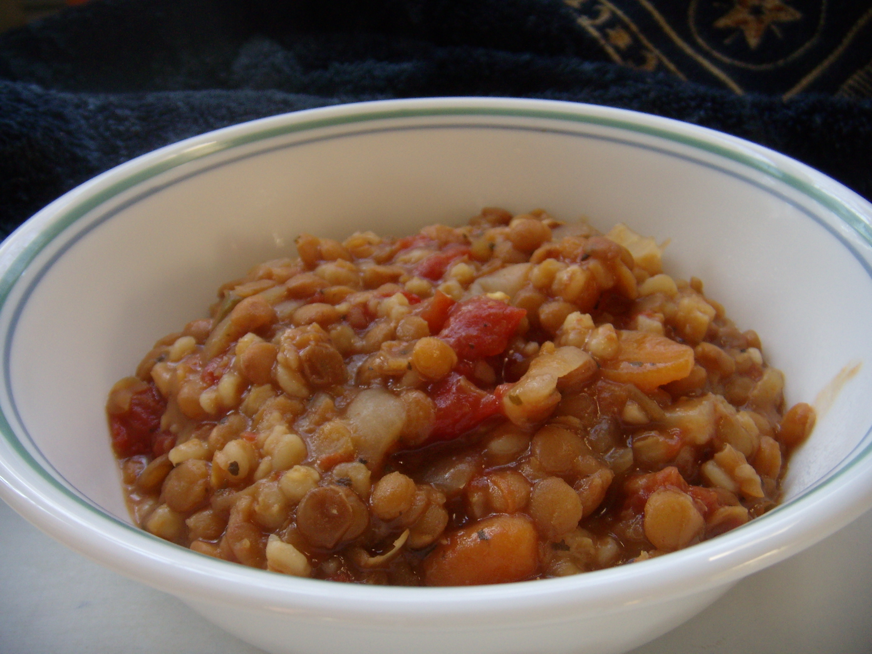 ITALIAN LENTIL AND BARLEY SOUP